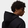 Jordan Brooklyn Fleece Pullover Hoodie Black / White sold by JD Sports