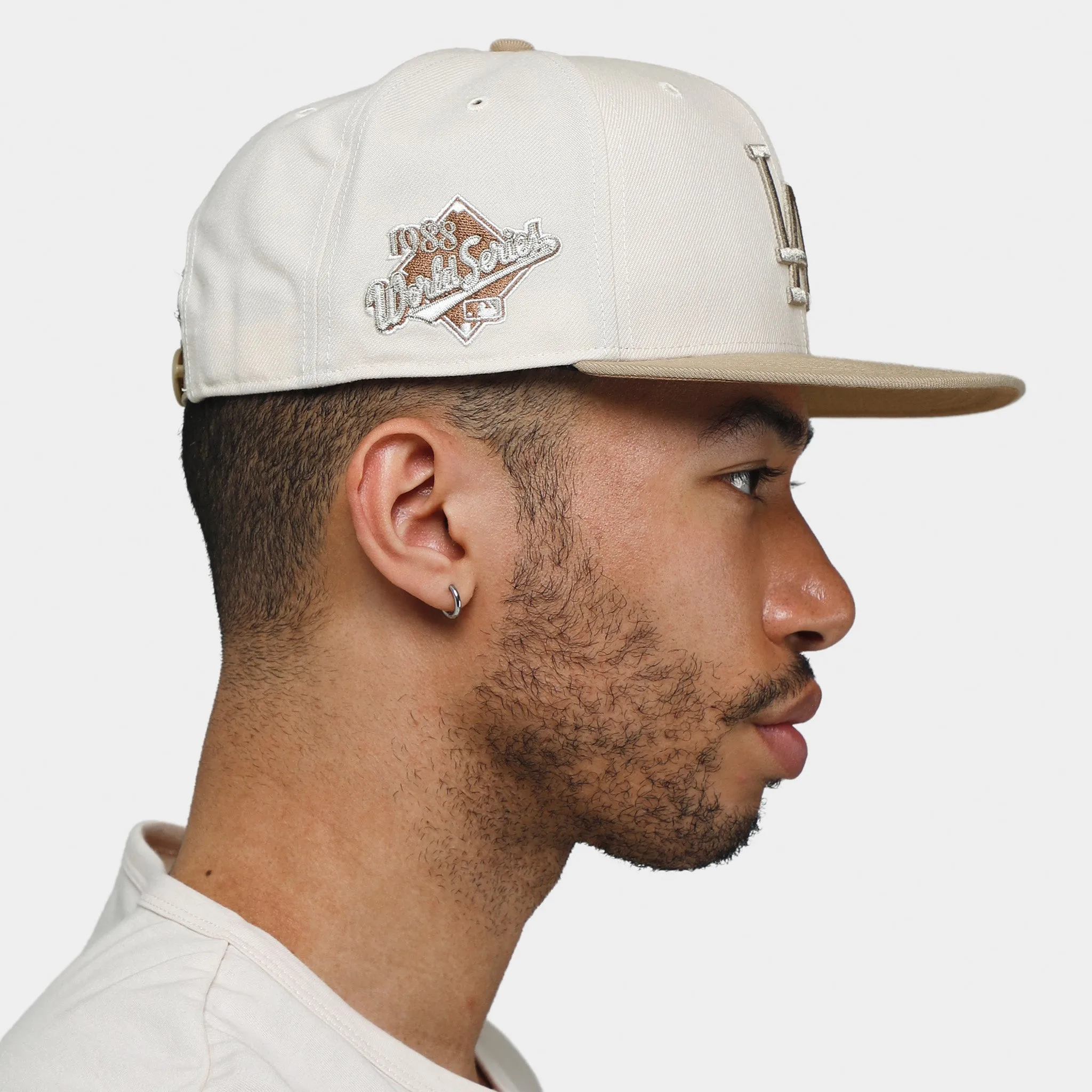 47 Brand Los Angeles Dodgers Sierra Sure Shot Captain Snapback Natural / Khaki sold by JD Sports product image thumbnail 3
