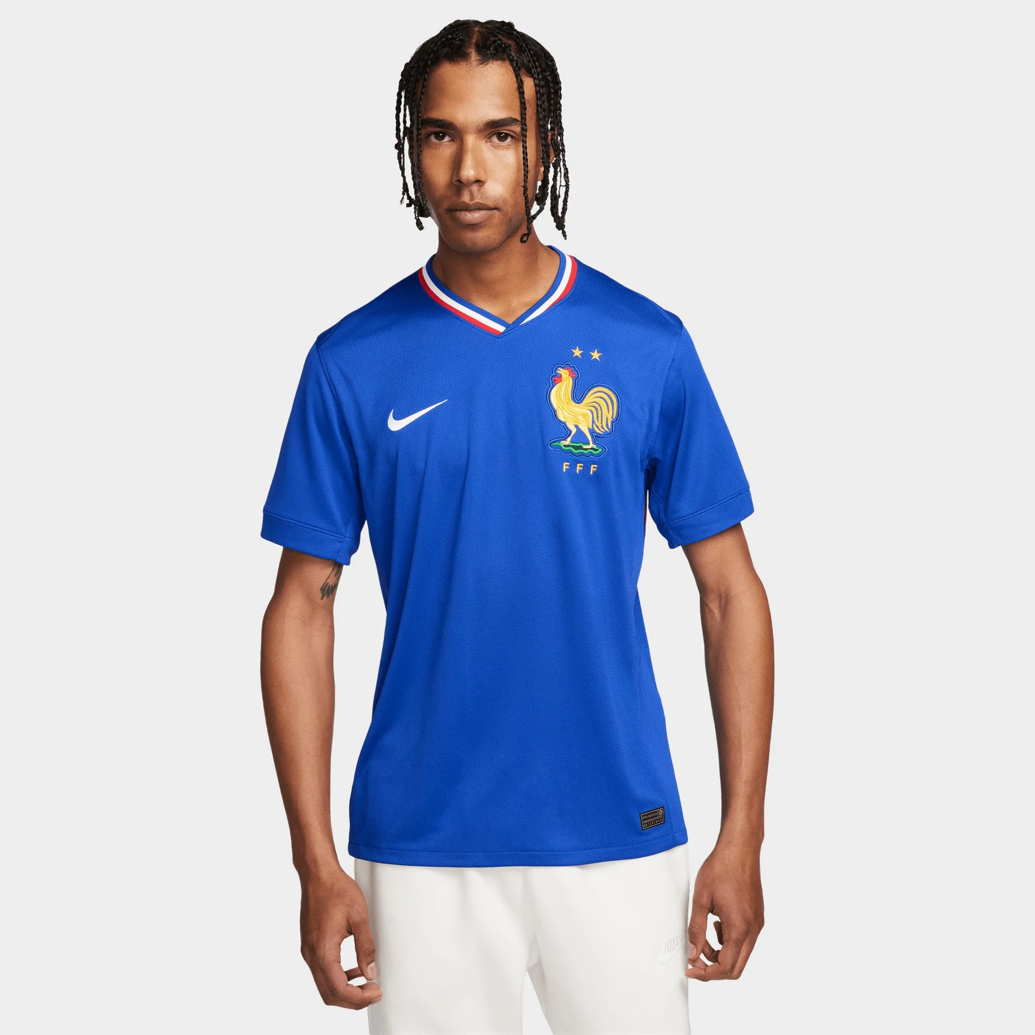 Nike Dri-FIT France Soccer Jersey Bright Blue / University Red - White sold by JD Sports