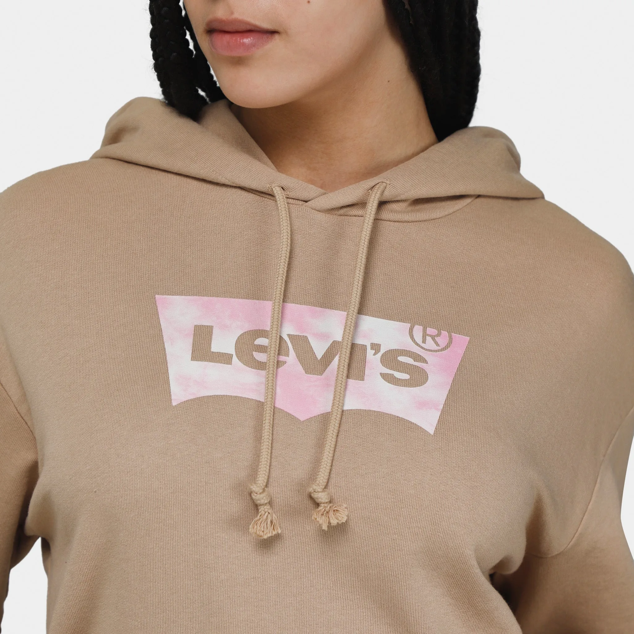 Levi's Women's Graphic Standard Pullover Hoodie / Hoodie Space Dye Fill Granola sold by JD Sports product image thumbnail 4
