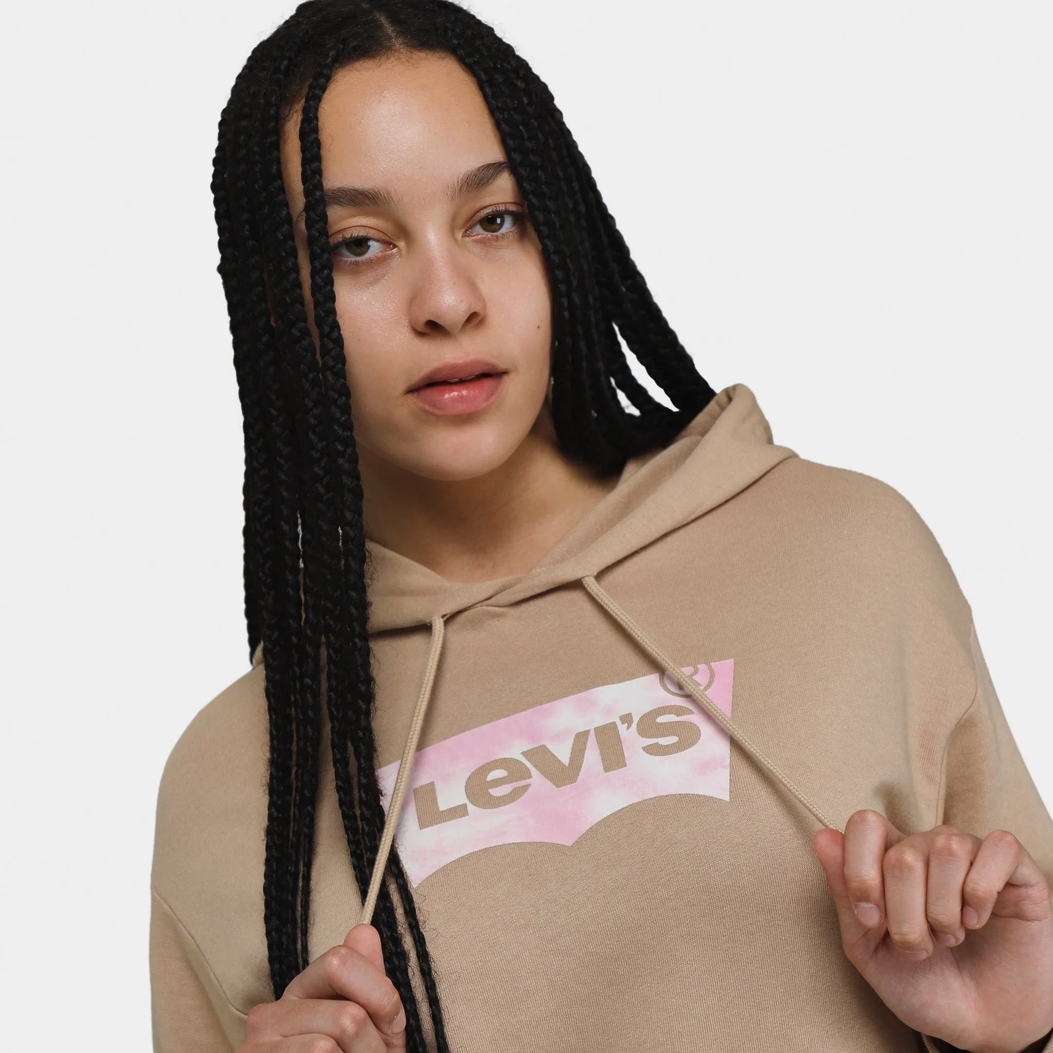 Levi's Women's Graphic Standard Pullover Hoodie / Hoodie Space Dye Fill Granola sold by JD Sports product image thumbnail 3