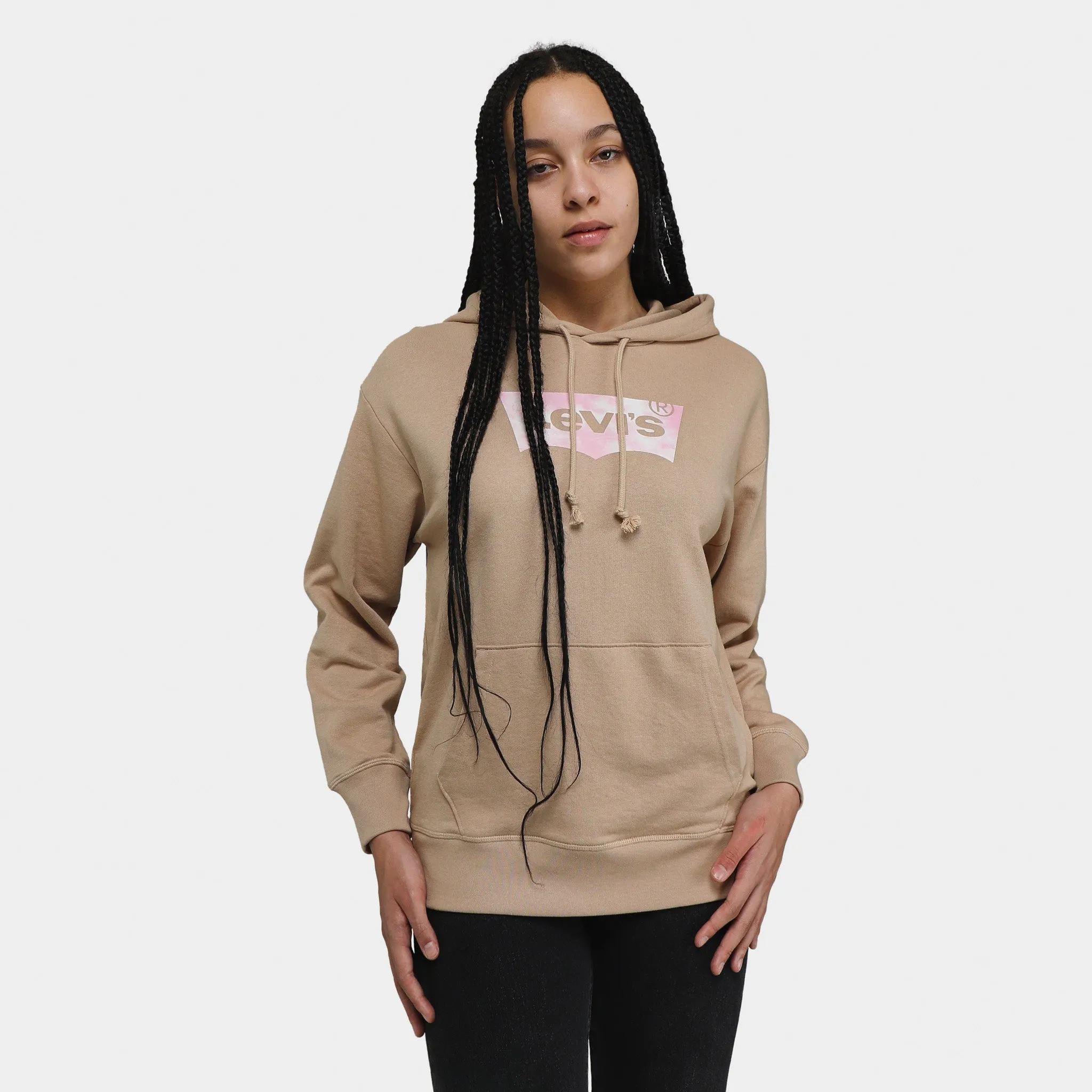 Levi's Women's Graphic Standard Pullover Hoodie / Hoodie Space Dye Fill Granola sold by JD Sports