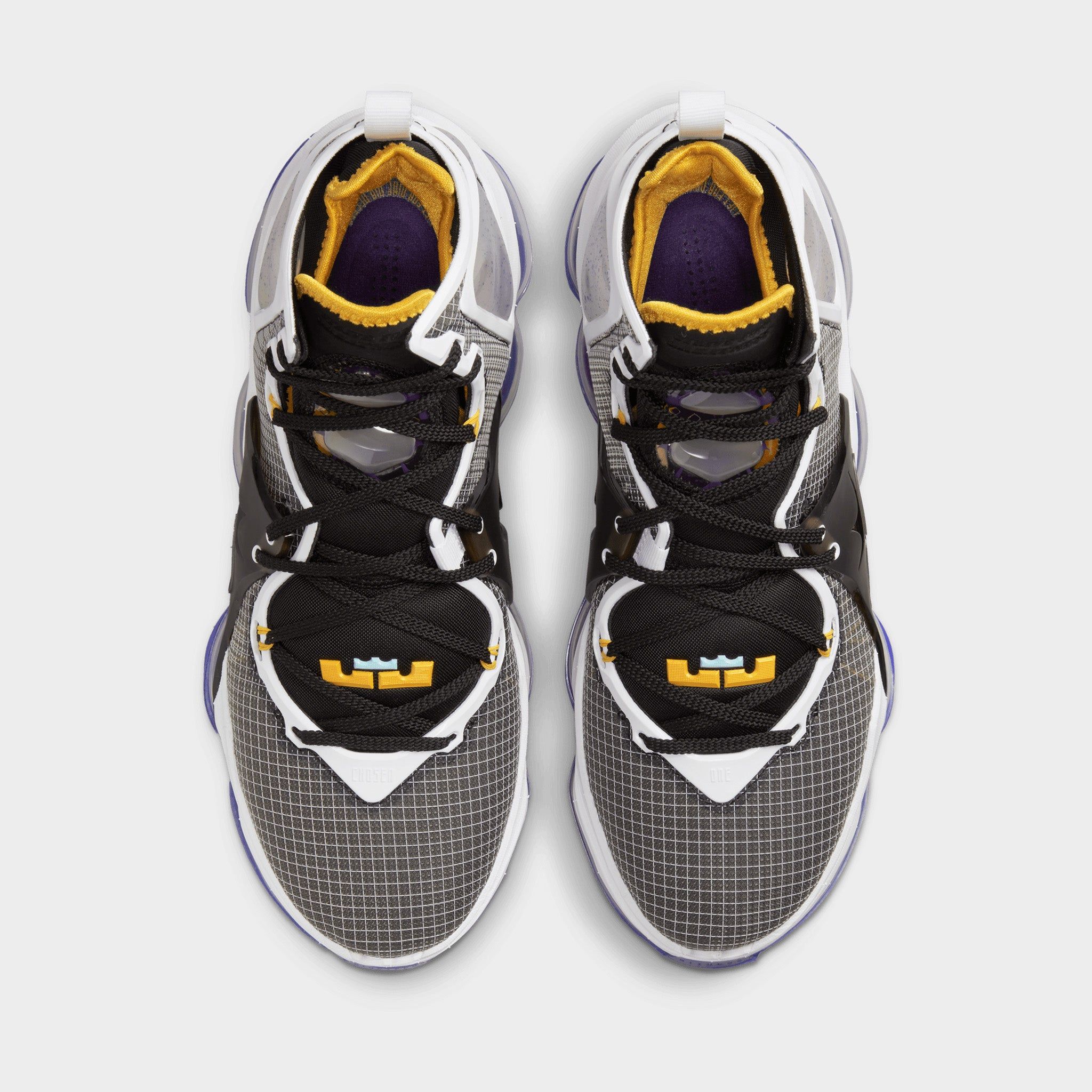 Nike LeBron 19 Black / University Gold - Persian Violet sold by JD Sports product image thumbnail 5