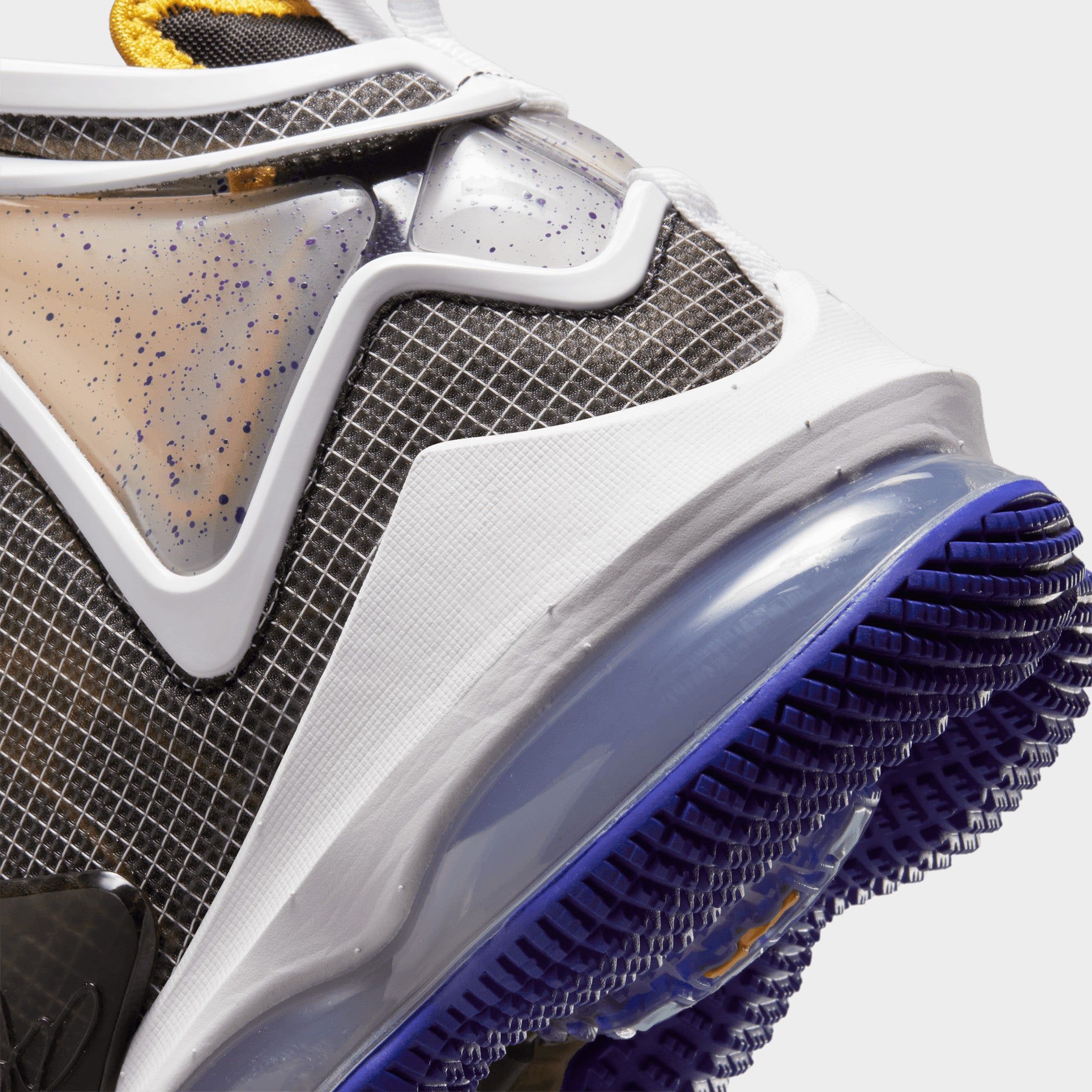 Nike LeBron 19 Black / University Gold - Persian Violet sold by JD Sports product image thumbnail 3