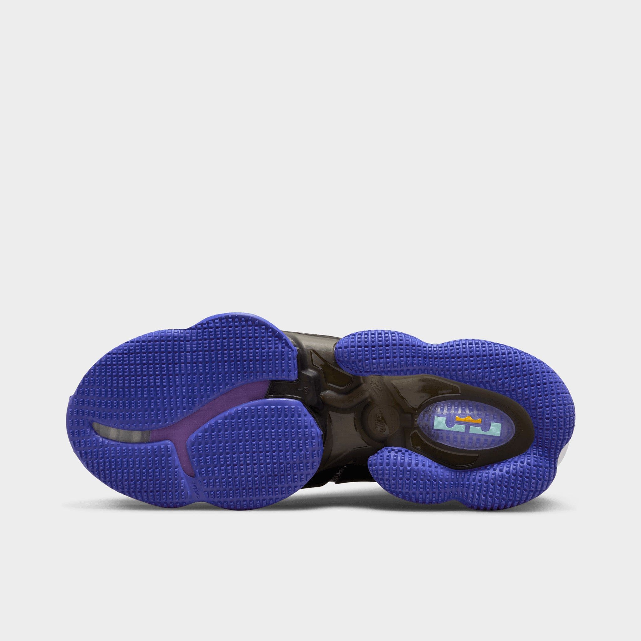 Nike LeBron 19 Black / University Gold - Persian Violet sold by JD Sports product image thumbnail 6