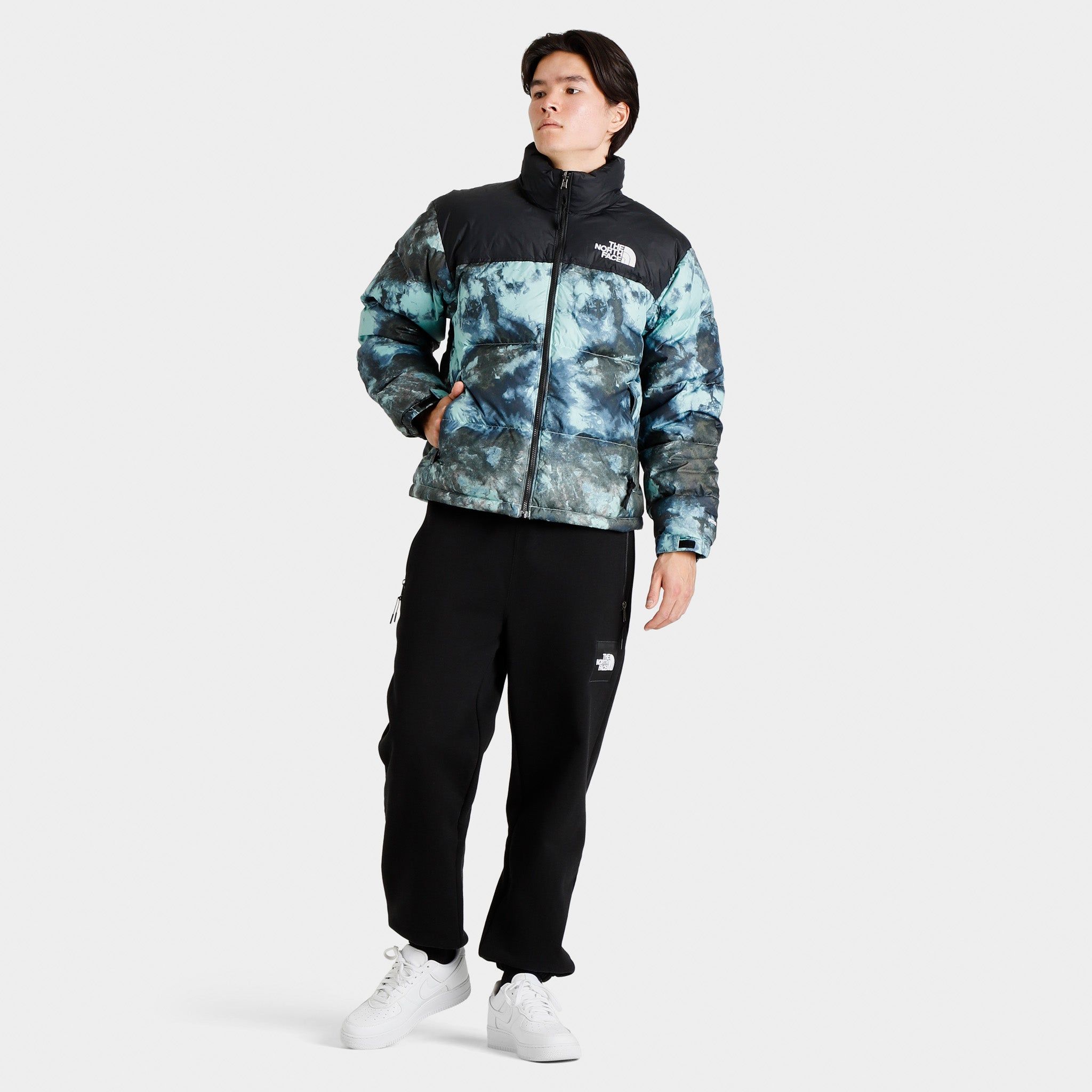 The North Face Printed 1996 Retro Nuptse Jacket / Wasabi Ice