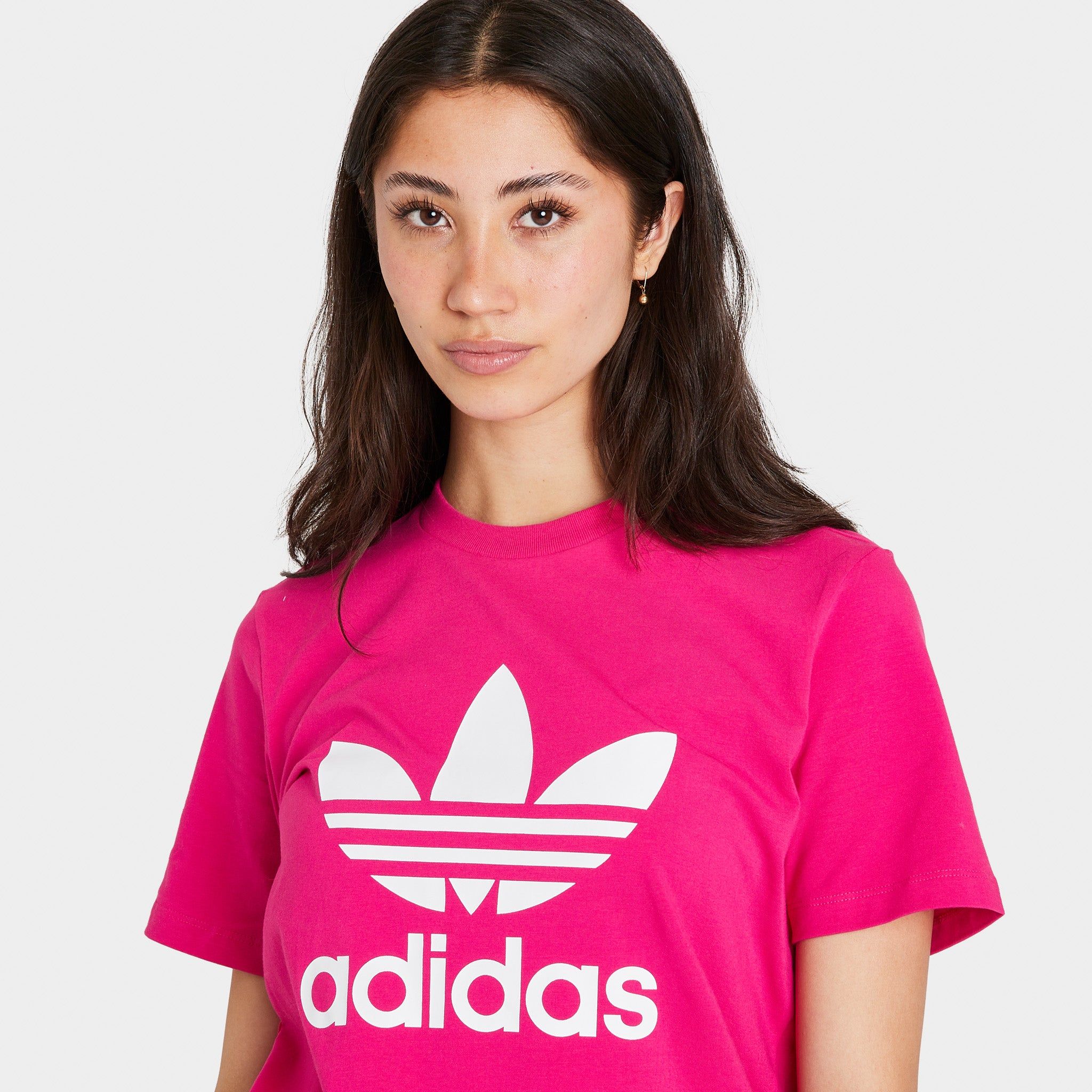 adidas Originals Women's Trefoil T-shirt / Real Magenta sold by JD Sports product image thumbnail 4