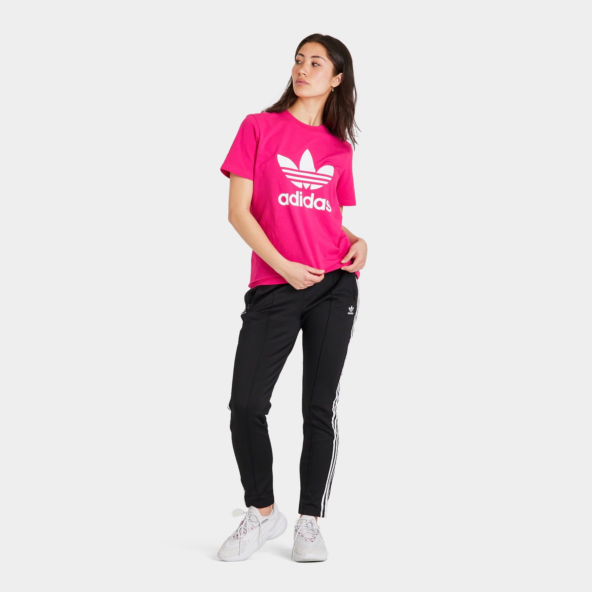 adidas Originals Women's Trefoil T-shirt / Real Magenta sold by JD Sports product image thumbnail 5