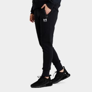 Under Armour Women’s Rival Fleece Track Pants Black / White sold by JD Sports