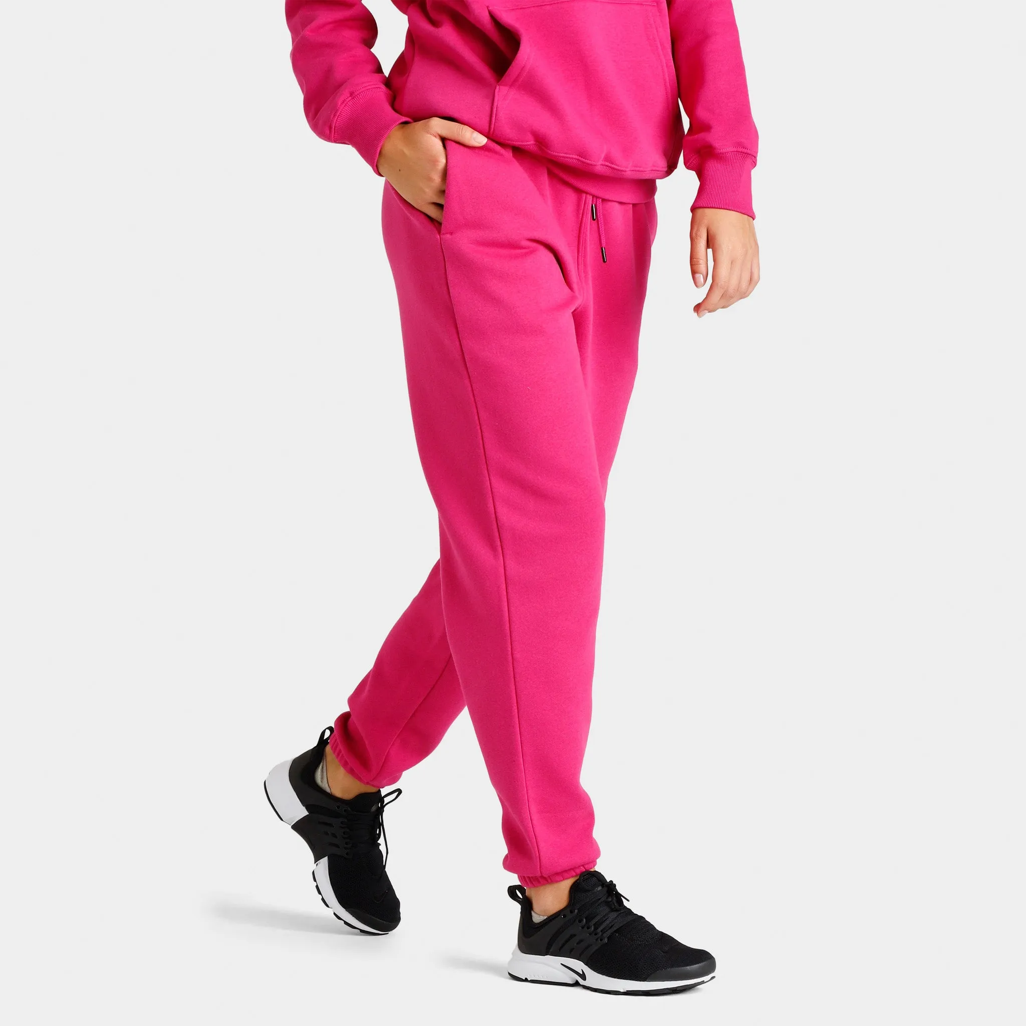 The North Face Women's Half Dome Fleece Sweatpants Fuschia Pink / TNF White sold by JD Sports product image thumbnail 4