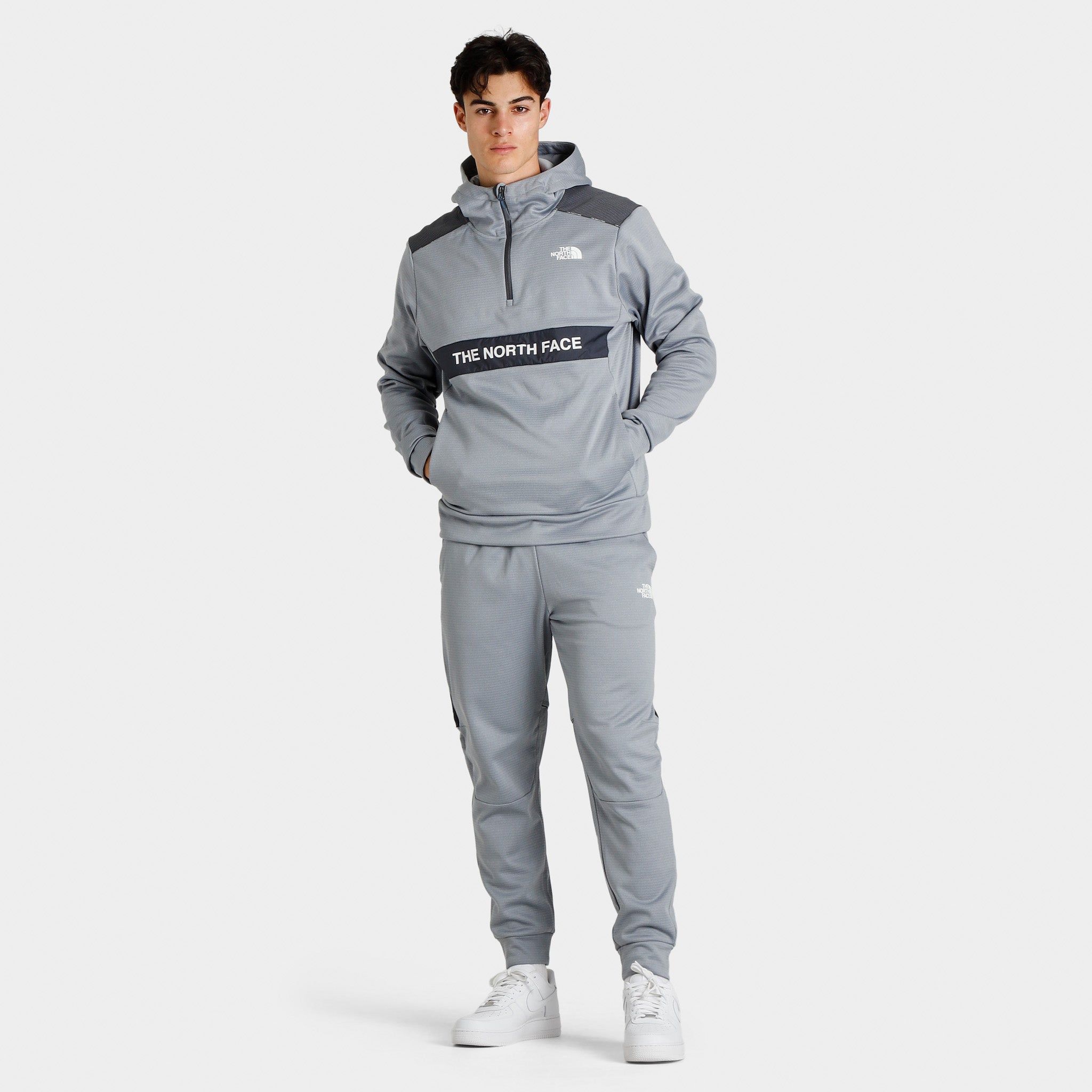 The North Face Ampere Quarter Zip Pullover Hoodie / Tradewinds Grey sold by JD Sports product image thumbnail 2