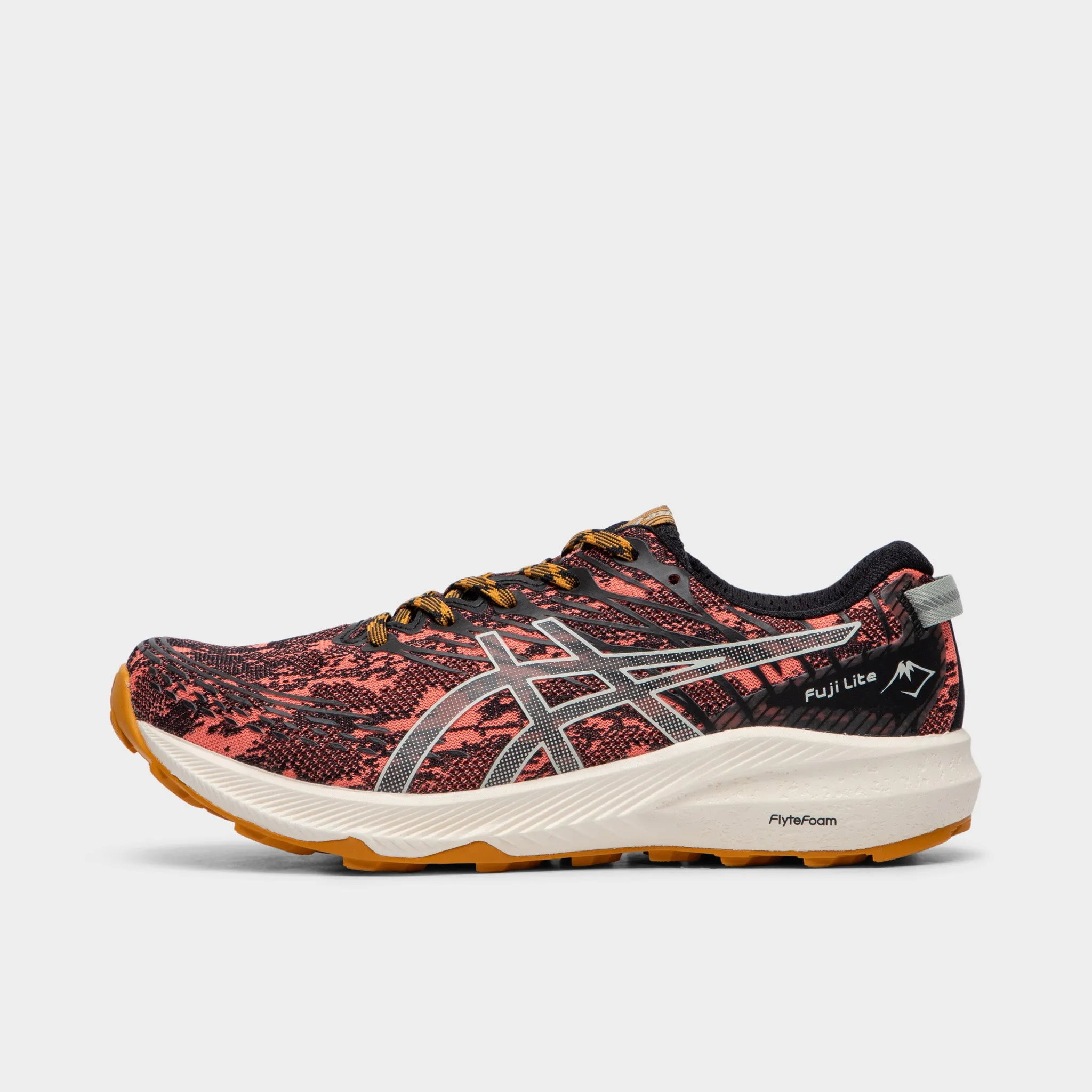 ASICS Women's Fuji Lite 3 Papaya / Light Sage sold by JD Sports