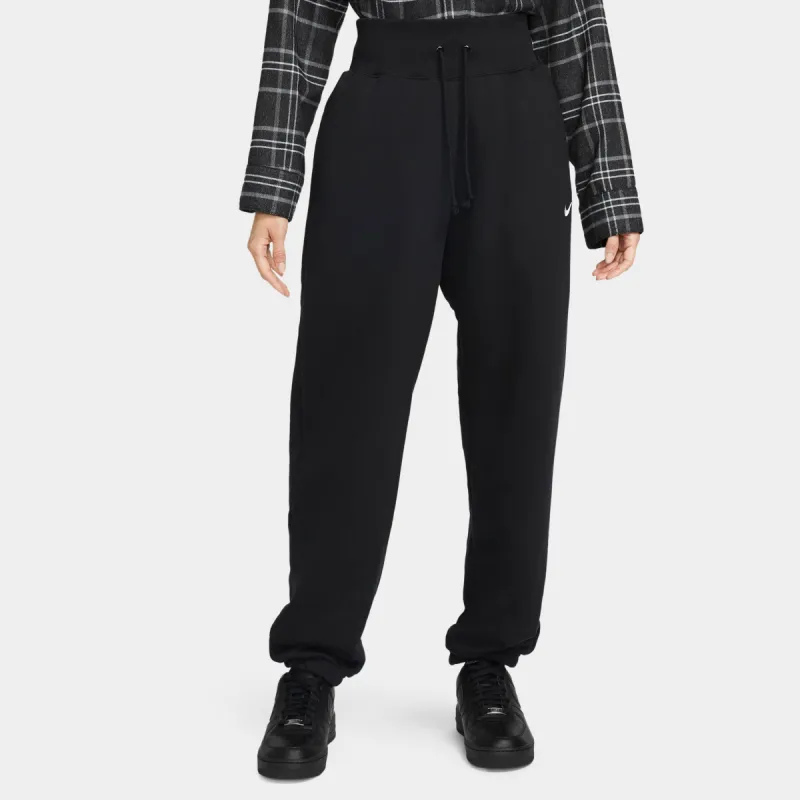 Nike Sportswear Women's Phoenix High-Waisted Fleece Pants Black / Sail sold by JD Sports