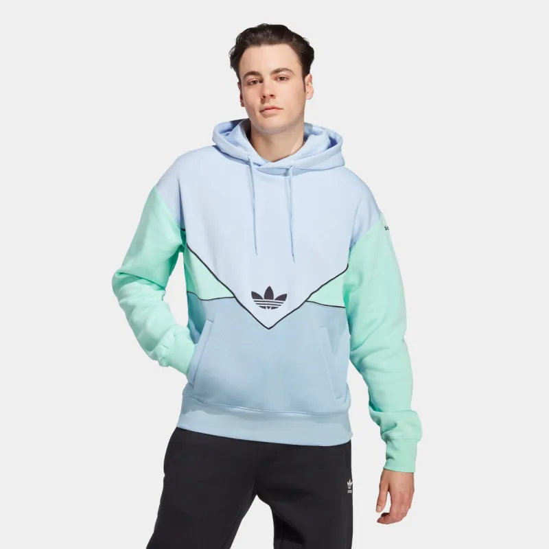 adidas Originals Adicolor Seasonal Archive Pullover Hoodie Blue Dawn / Ambient Sky - Easy Green sold by JD Sports
