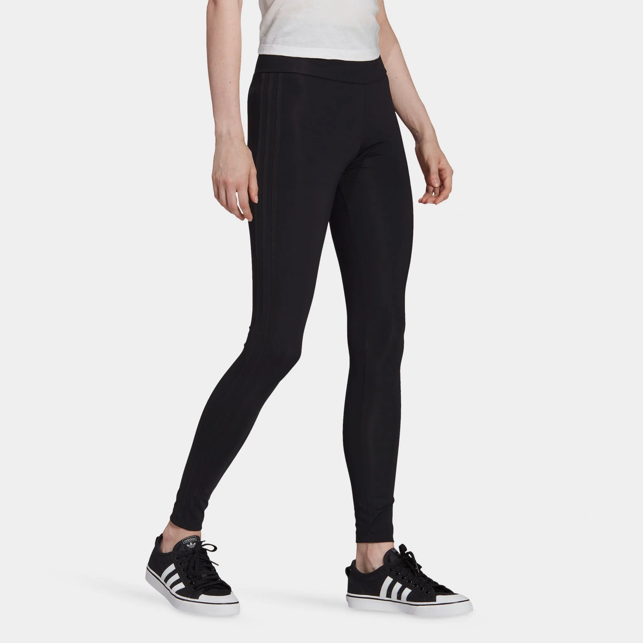 adidas Originals Women's Adicolor Classics Tonal 3-Stripes Tights / Black sold by JD Sports product image thumbnail 5