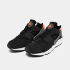 Nike Air Huarache Black / Iron Grey - Safety Orange sold by JD Sports