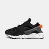 Nike Air Huarache Black / Iron Grey - Safety Orange sold by JD Sports