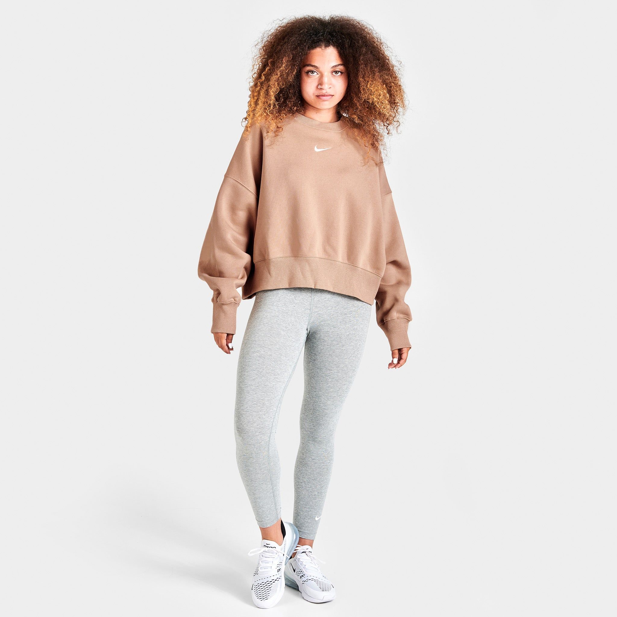 Nike Women’s Sportswear Phoenix Fleece Over-Oversized Crewneck Sweatshirt Hemp / Sail sold by JD Sports product image thumbnail 6