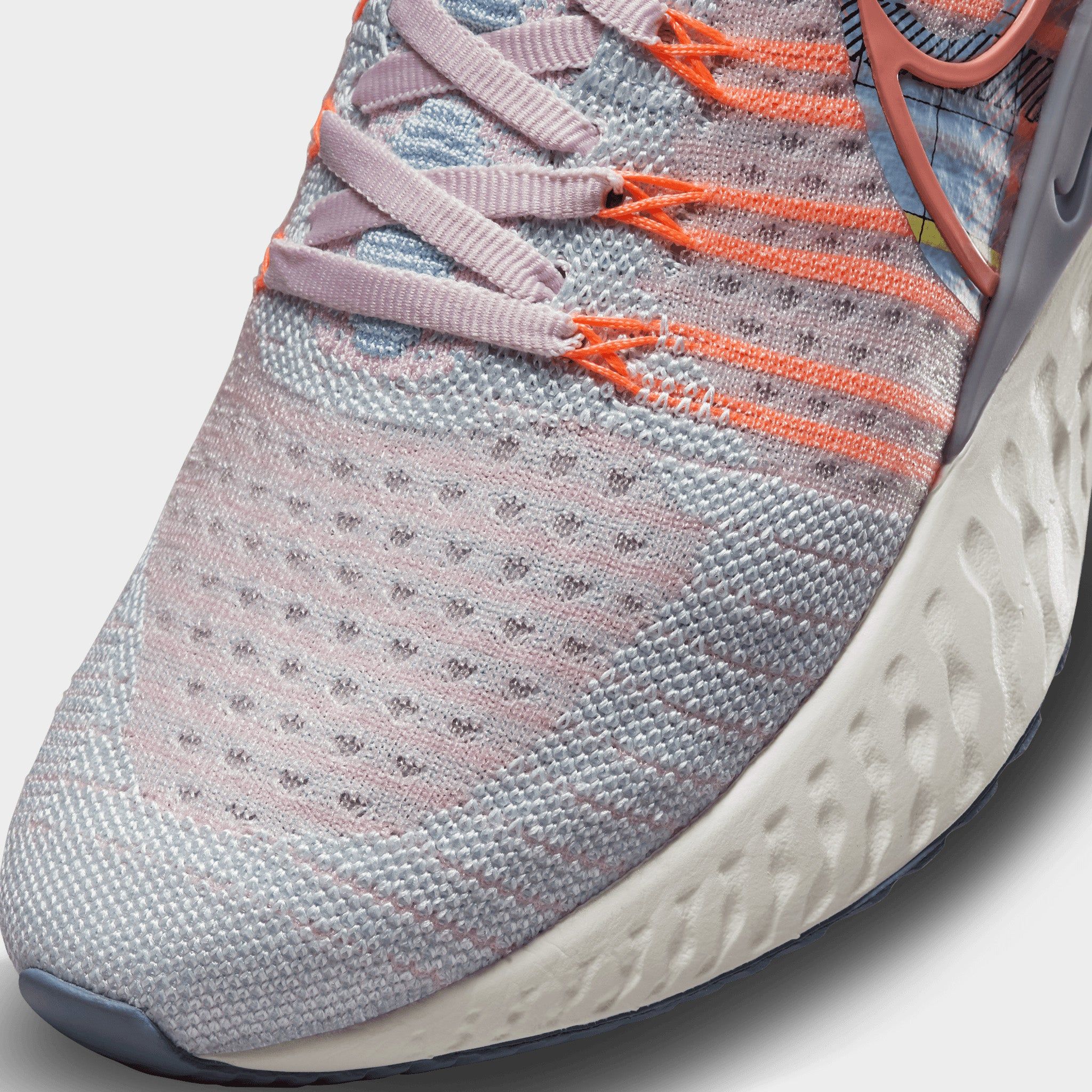 Nike Women’s React Infinity Run Flyknit 2 Premium Pink Foam / Blue Tint - Sail sold by JD Sports product image thumbnail 7
