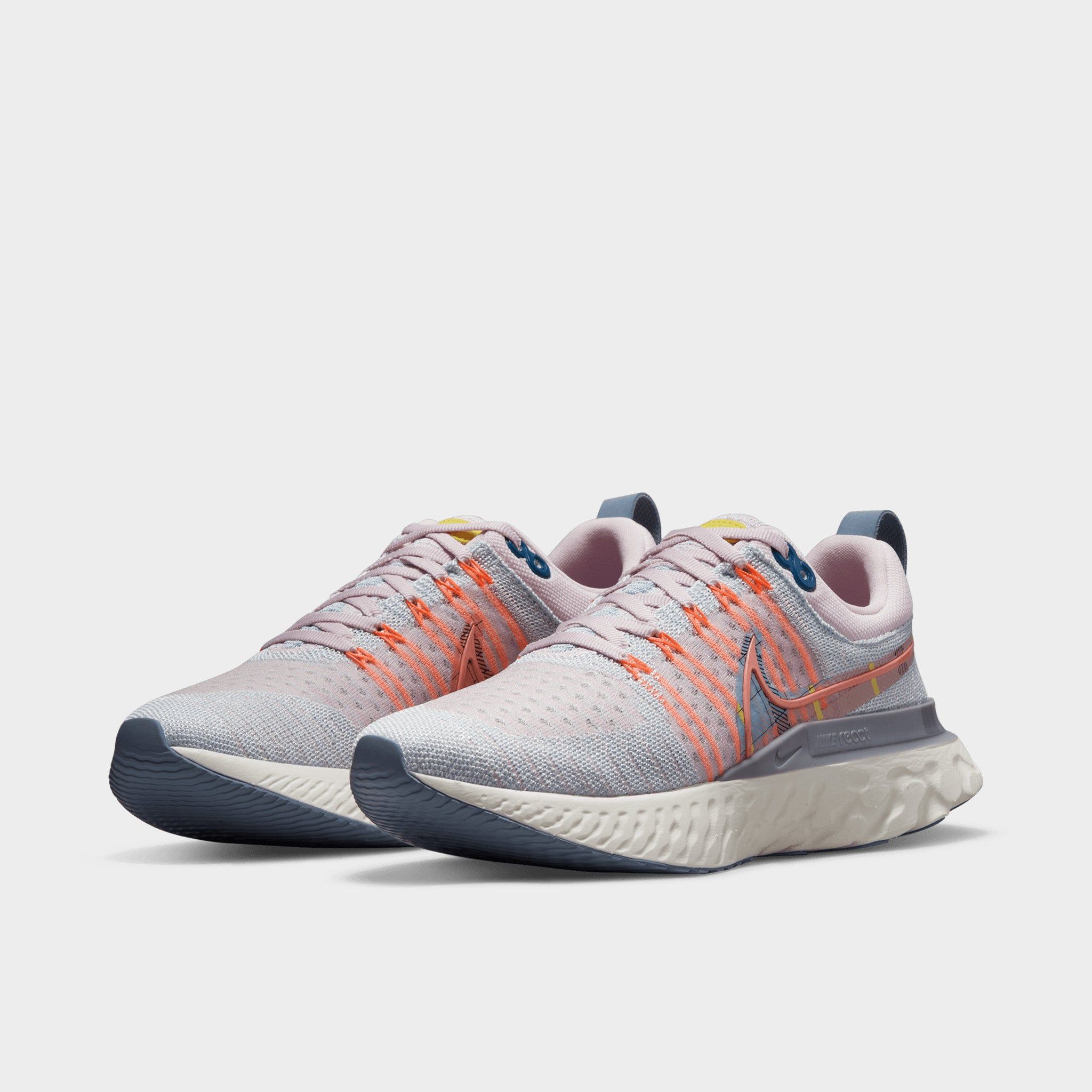 Nike Women’s React Infinity Run Flyknit 2 Premium Pink Foam / Blue Tint - Sail sold by JD Sports product image thumbnail 3