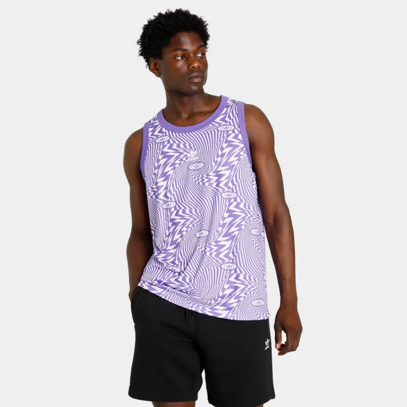 adidas Originals Rekive Allover Print Tank Top / Multicolour sold by JD Sports