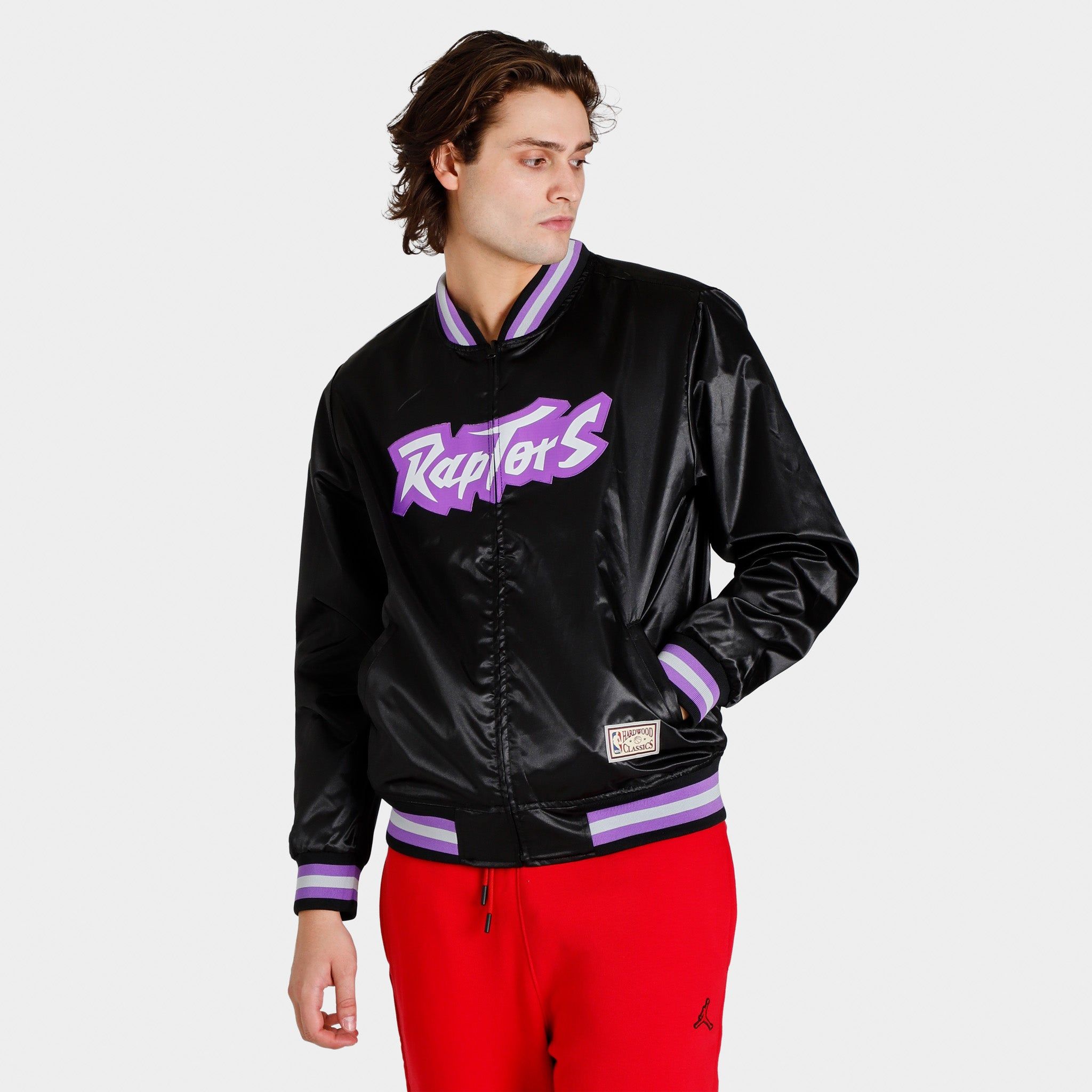 Mitchell & Ness Toronto Raptors Slap Sticker Reversible Jacket Black / Purple - Multi sold by JD Sports