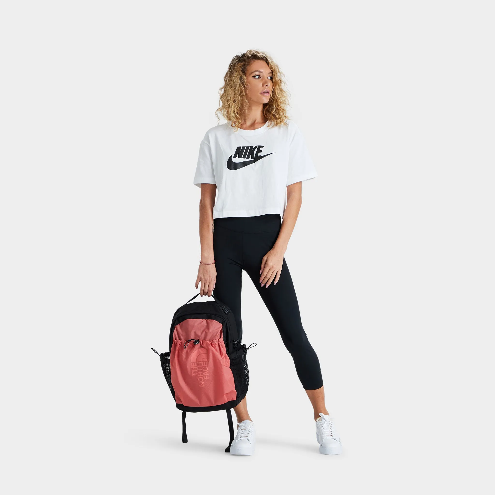 The North Face Bozer Backpack Faded Rose / TNF Black sold by JD Sports product image thumbnail 4