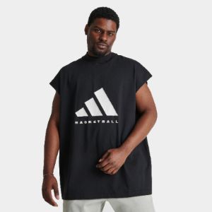 adidas Basketball Sleeveless T-shirt / Black | Parallel