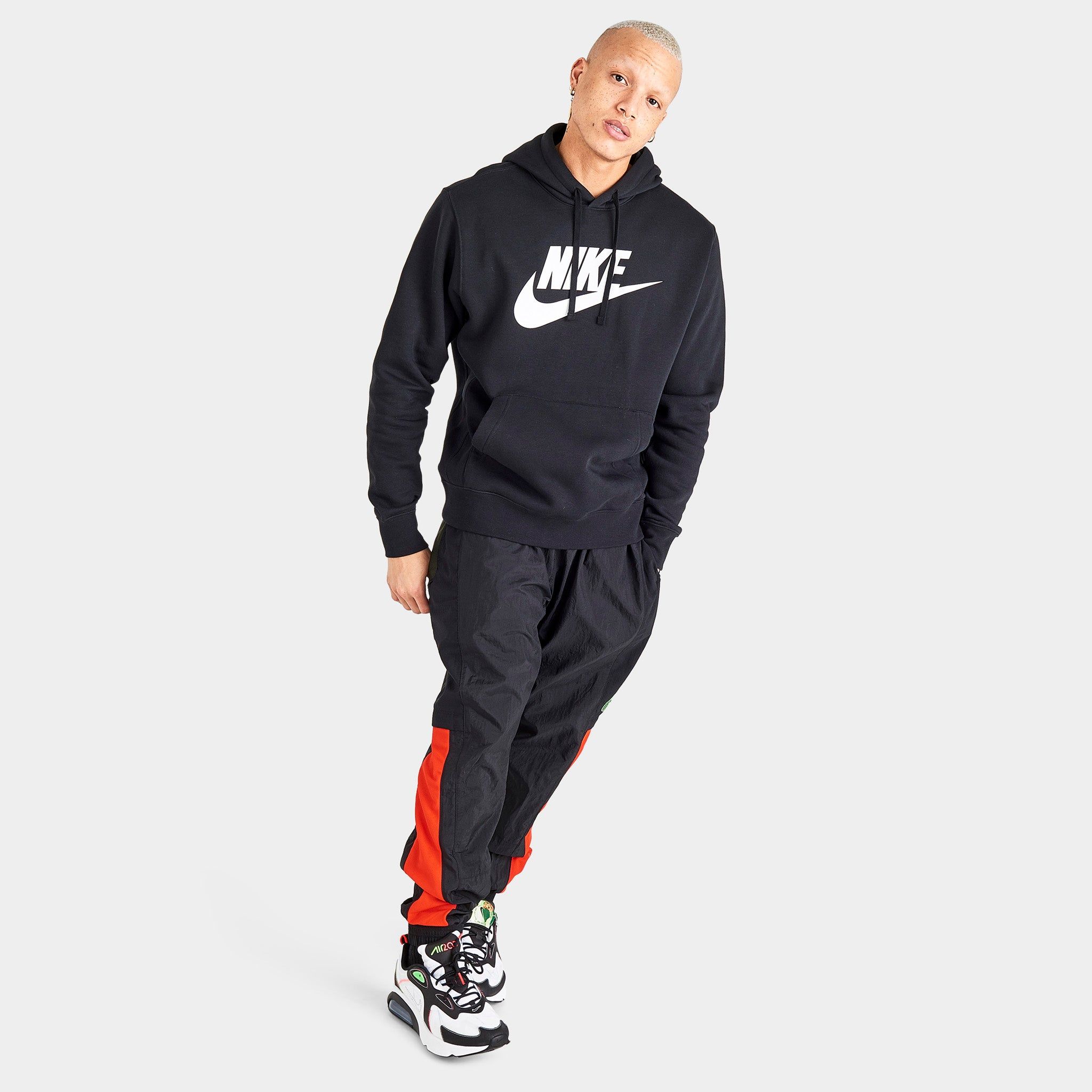 Nike Sportswear Club Fleece Pullover Hoodie Black / Black - White sold by JD Sports product image thumbnail 5