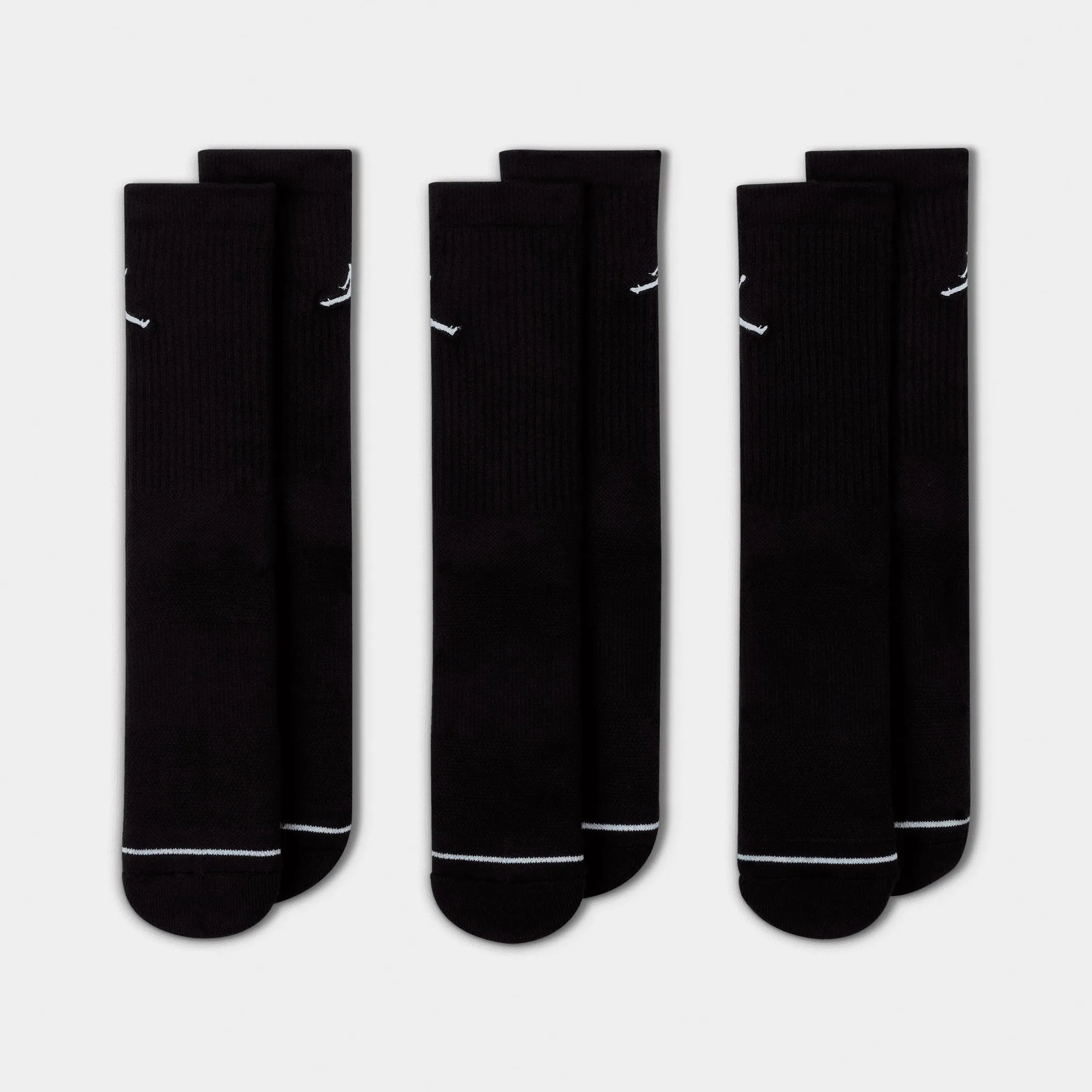 Jordan Everyday Max Crew Socks - 3 Pack Black / Black sold by JD Sports product image thumbnail 3