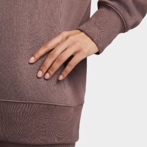 Nike Sportswear Women's Phoenix Fleece Oversized Crewneck Plum Eclipse / White sold by JD Sports