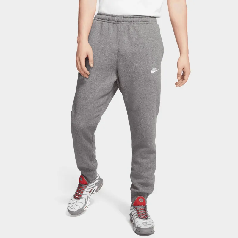 Nike Sportswear Club Fleece Joggers Charcoal Heather / Anthracite - White sold by JD Sports