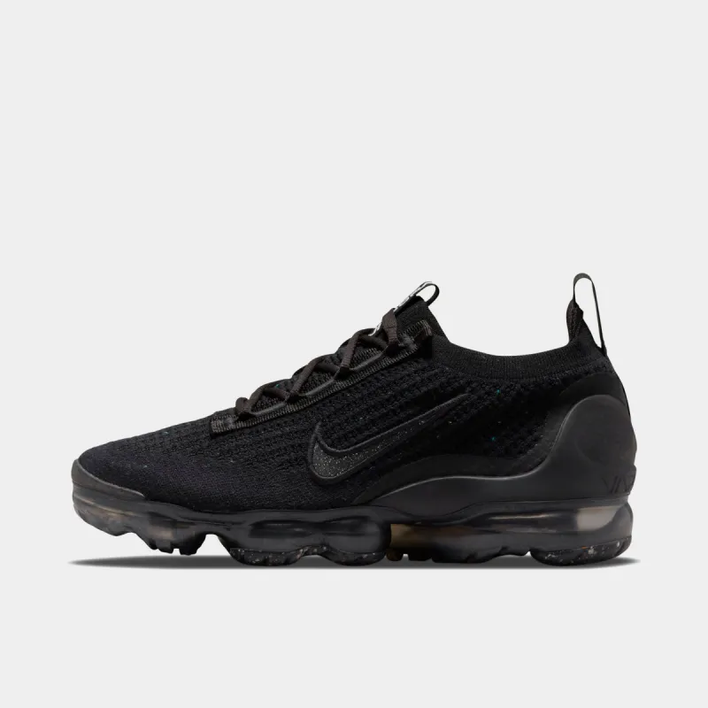 Nike Women's Air Vapormax 2021 Flyknit Black / Black - Metallic Silver sold by JD Sports