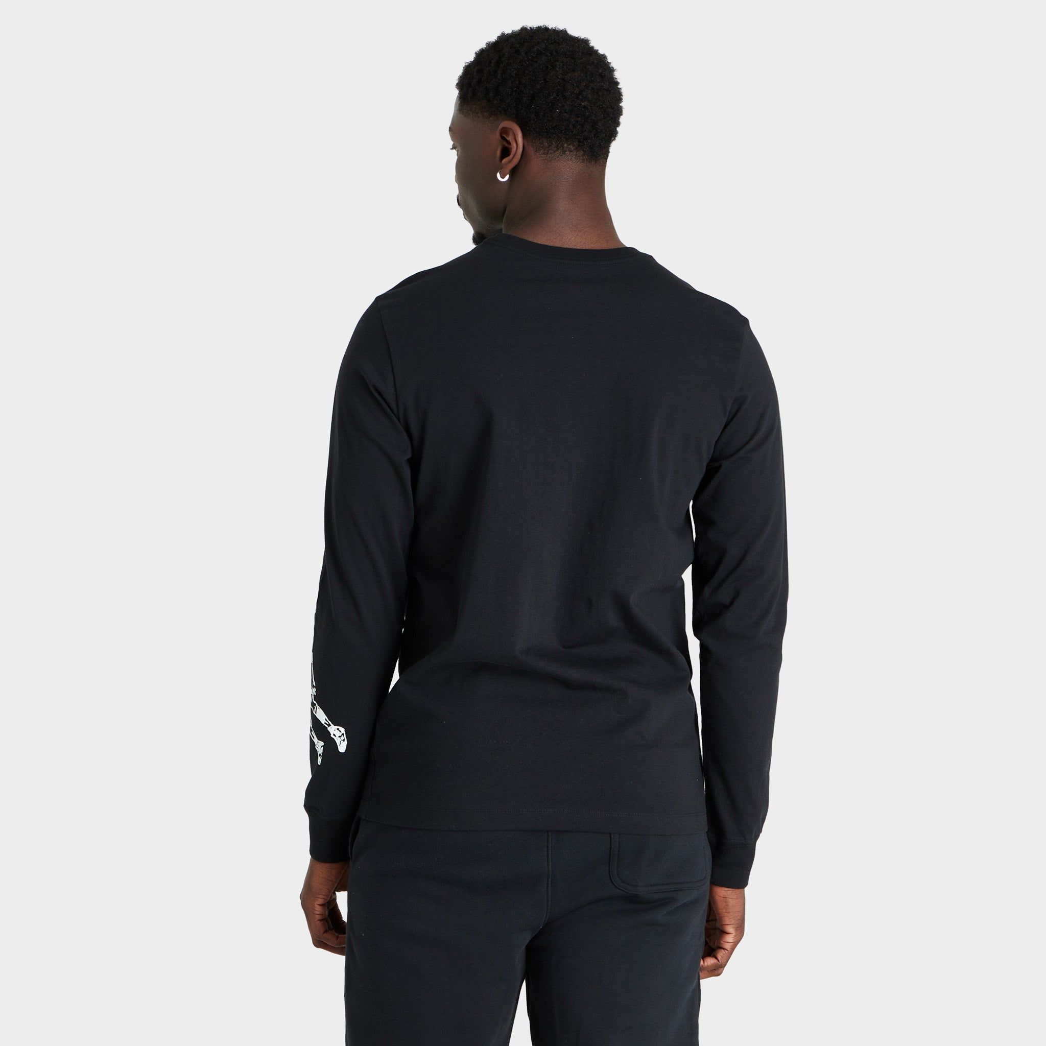 Jordan Brand Long Sleeve T-shirt Black / White sold by JD Sports product image thumbnail 2
