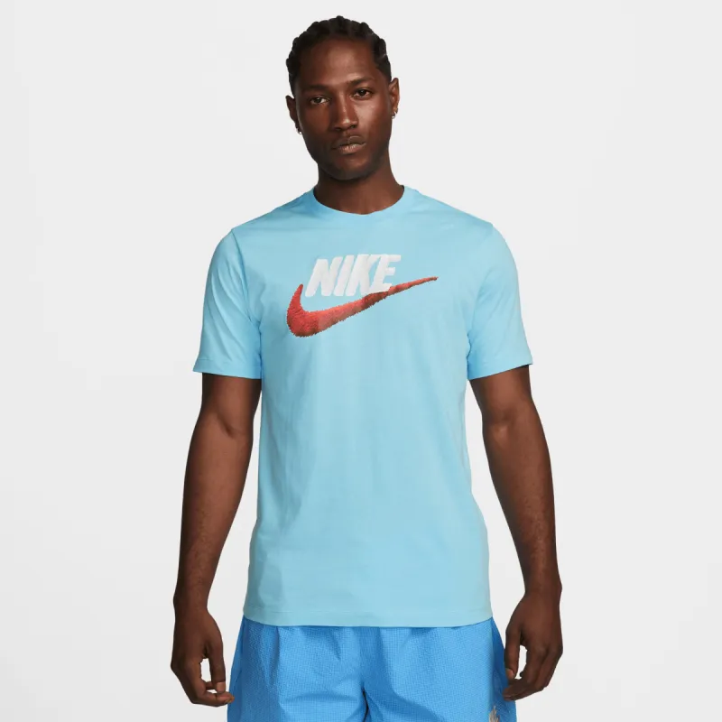 Nike Sportswear Brand Mark T-shirt Blue Chill / White - Light Crimson made by Nike