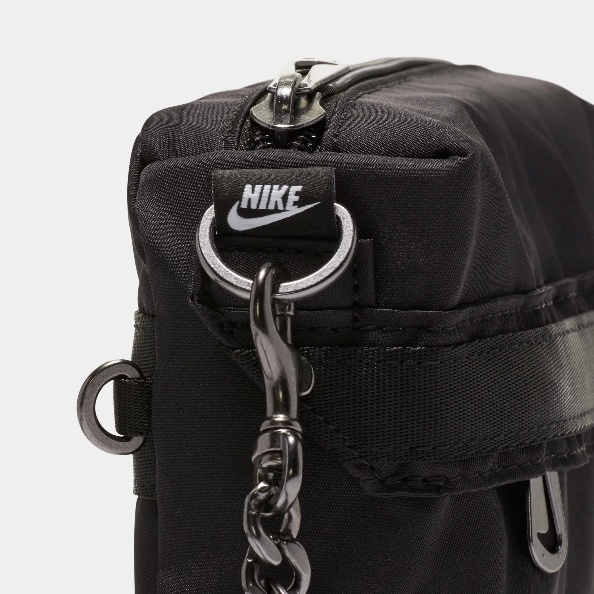Nike Sportswear Women's Futura Luxe Crossbody Bag Black / Black - White sold by JD Sports product image thumbnail 3