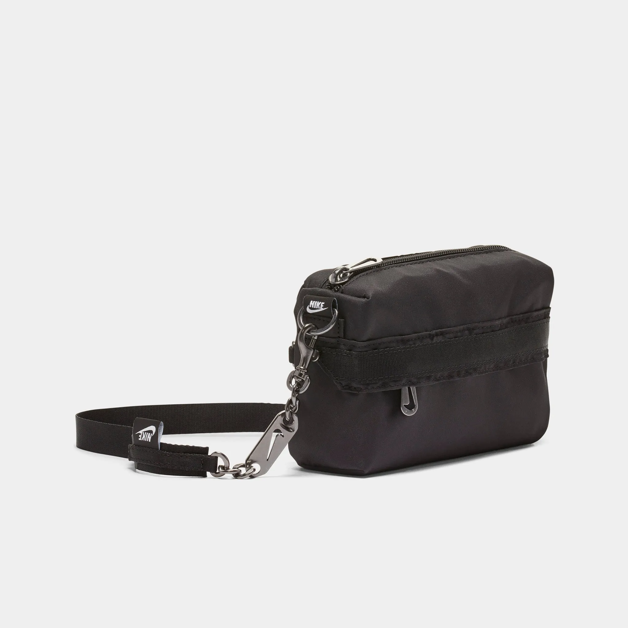 Nike Sportswear Women's Futura Luxe Crossbody Bag Black / Black - White sold by JD Sports product image thumbnail 4