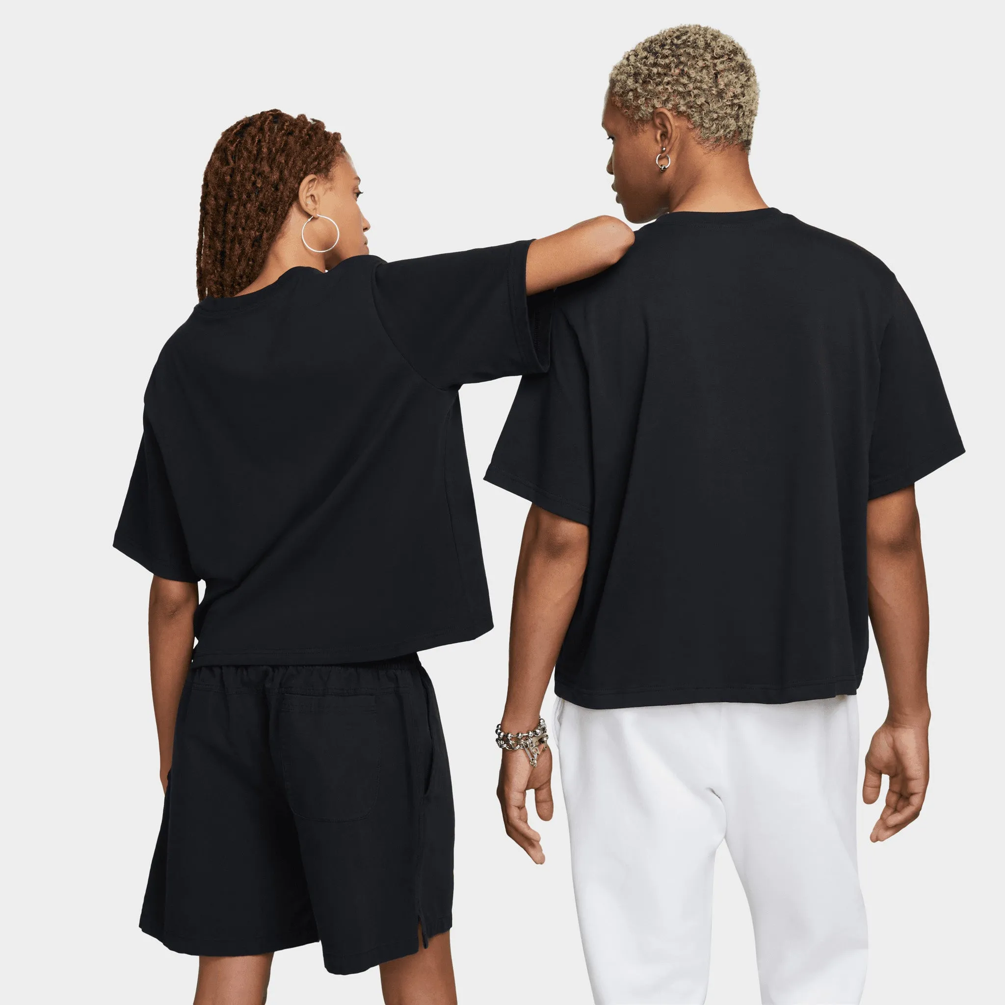 Nike Sportswear Women's Essentials Boxy T-shirt Black / White sold by JD Sports product image thumbnail 2