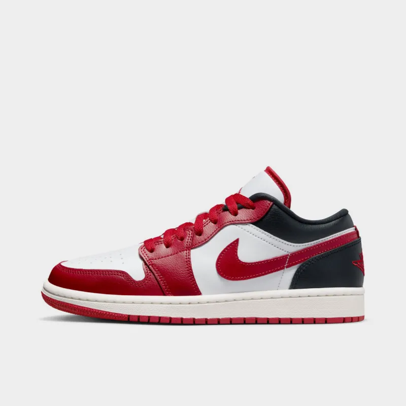 Jordan Women's 1 Low White / Gym Red - Black sold by JD Sports