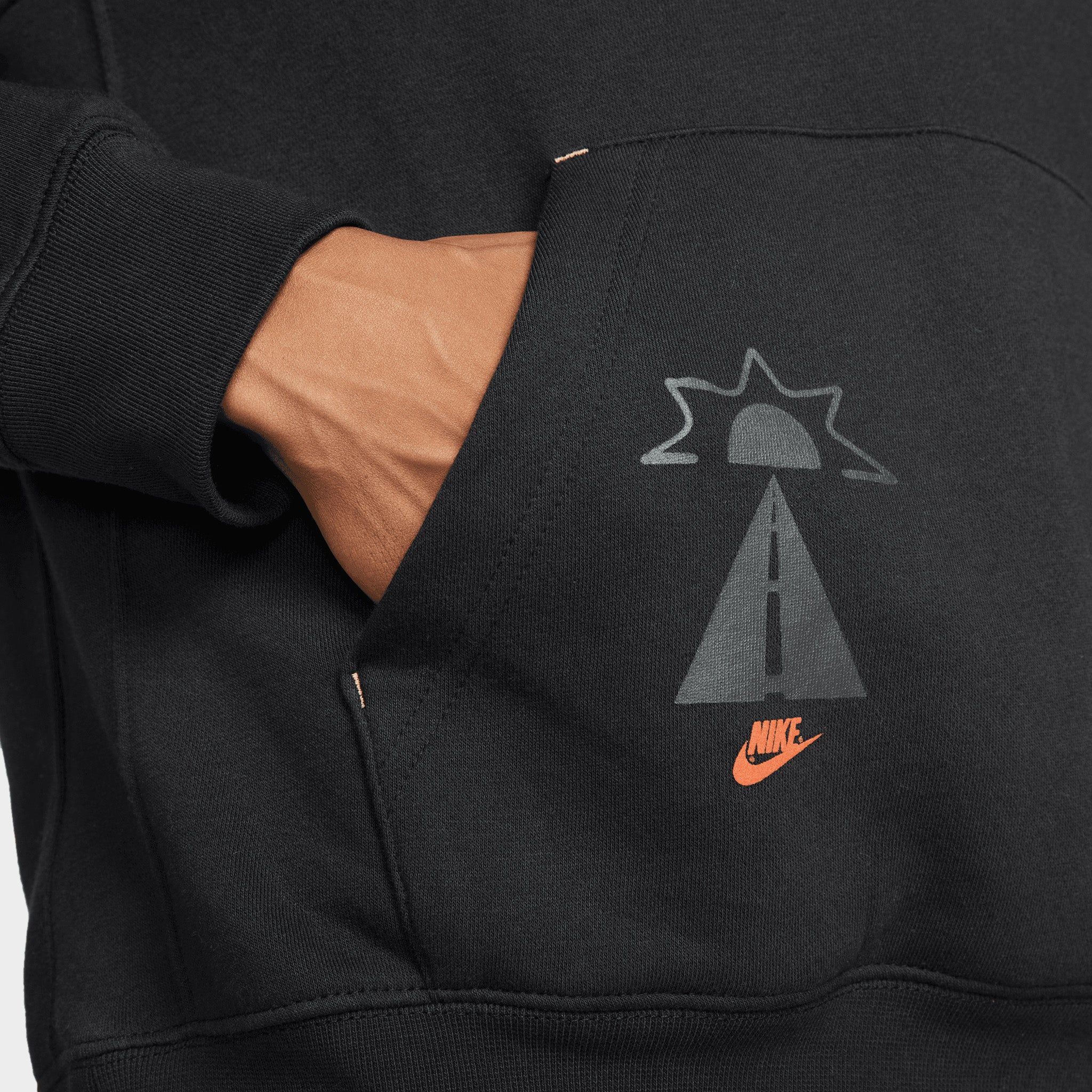 Nike Sportswear Club Fleece Smile Pullover Hoodie / Black sold by JD Sports product image thumbnail 5