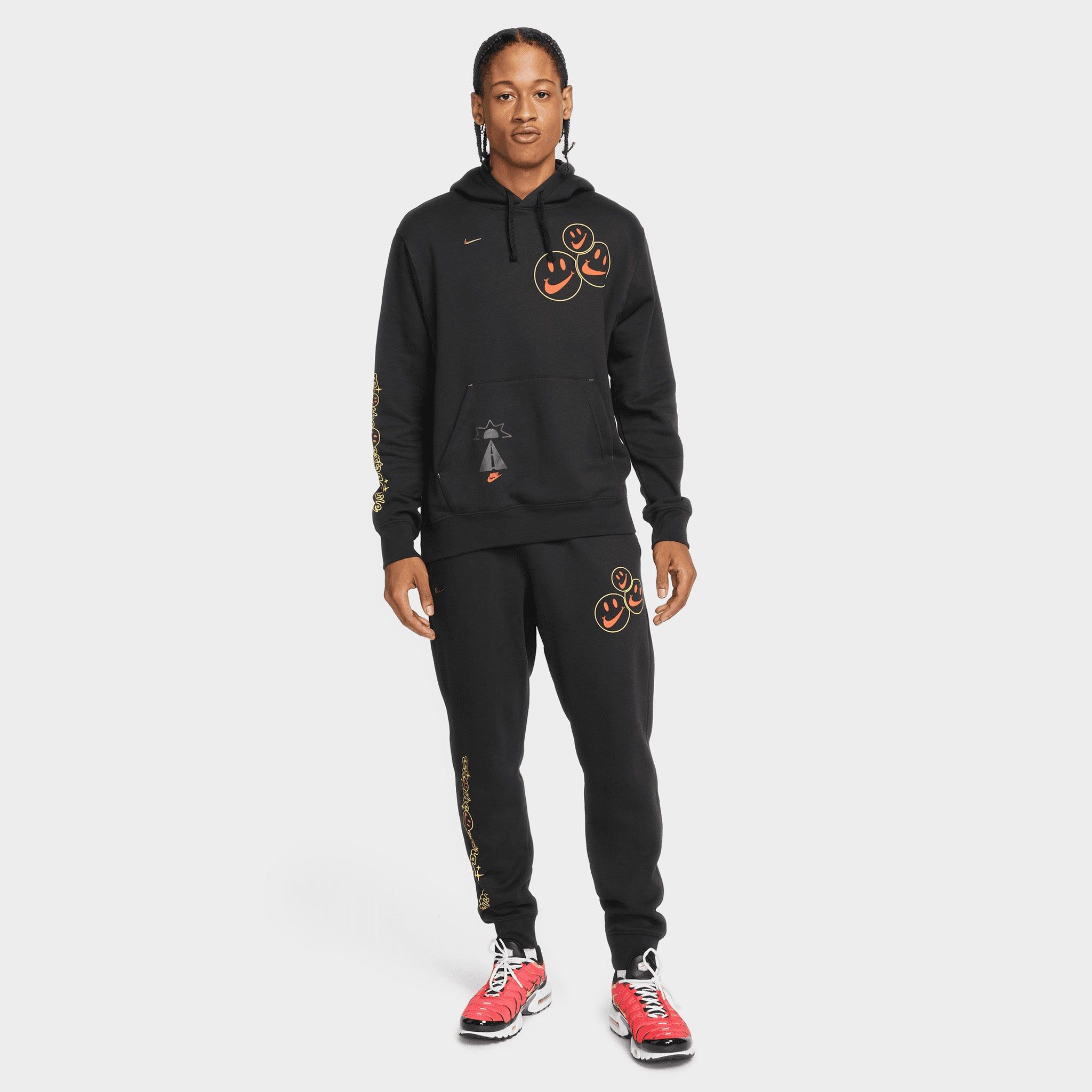 Nike Sportswear Club Fleece Smile Pullover Hoodie / Black sold by JD Sports product image thumbnail 7