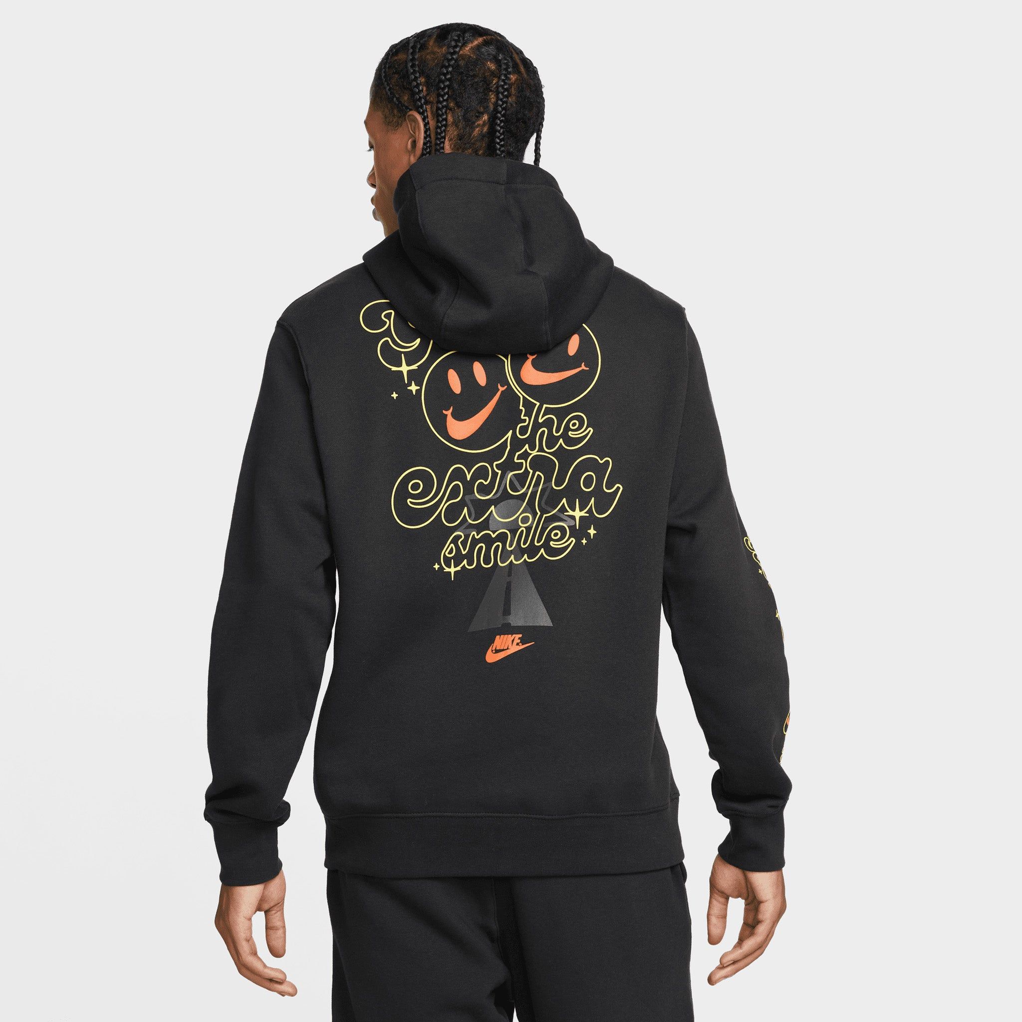 Nike Sportswear Club Fleece Smile Pullover Hoodie / Black sold by JD Sports product image thumbnail 2