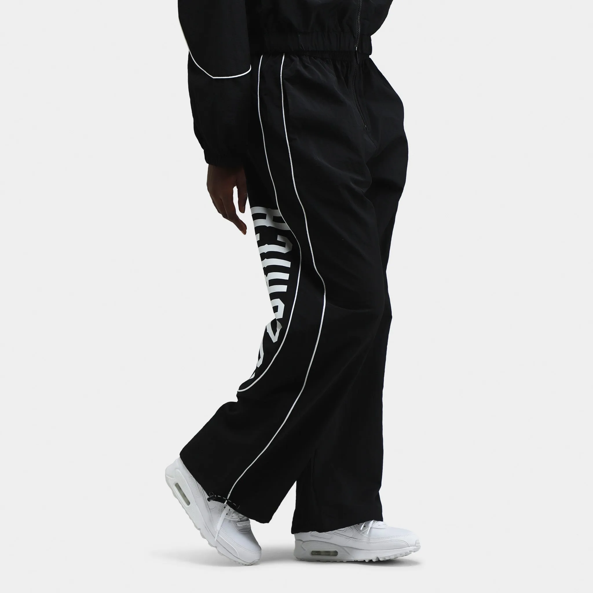 Hoodrich Women's OG Motion Woven Zip Parachute Pants Black