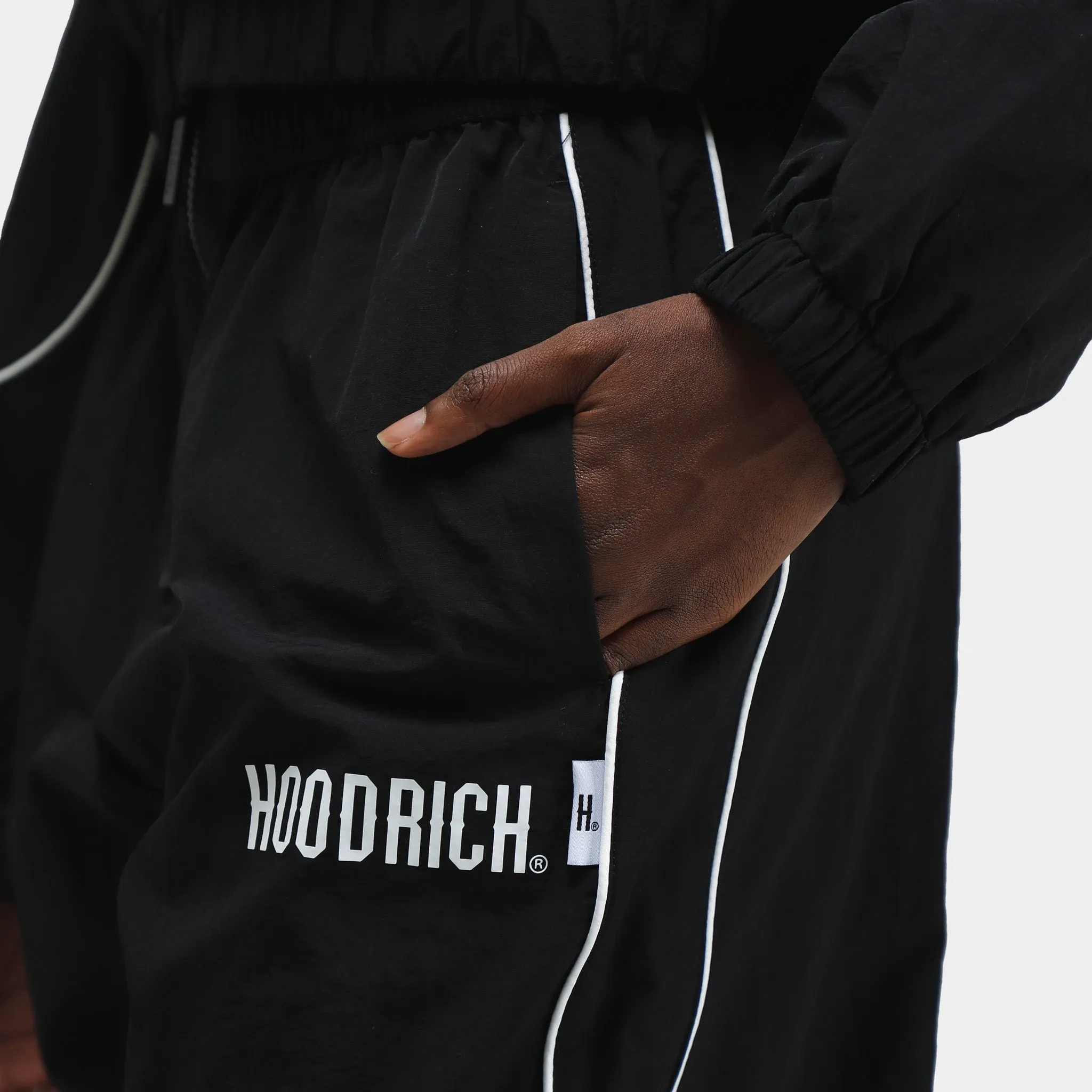 Hoodrich Women's OG Motion Woven Zip Parachute Pants Black / White sold by JD Sports product image thumbnail 5