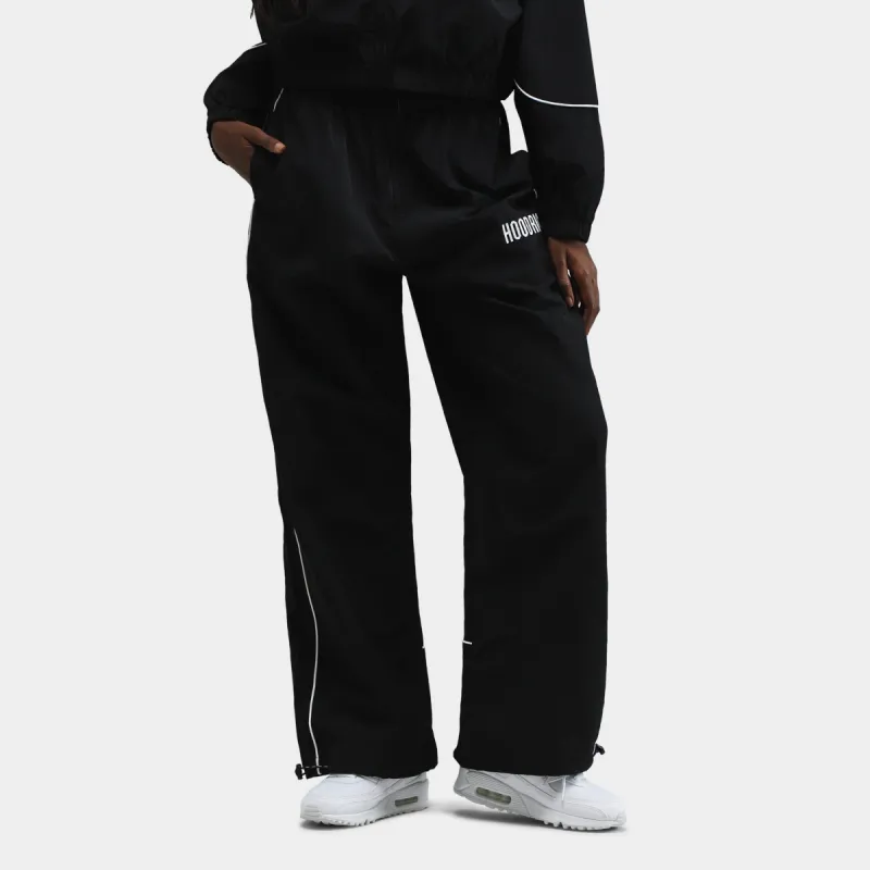 Hoodrich Women's OG Motion Woven Zip Parachute Pants Black / White sold by JD Sports