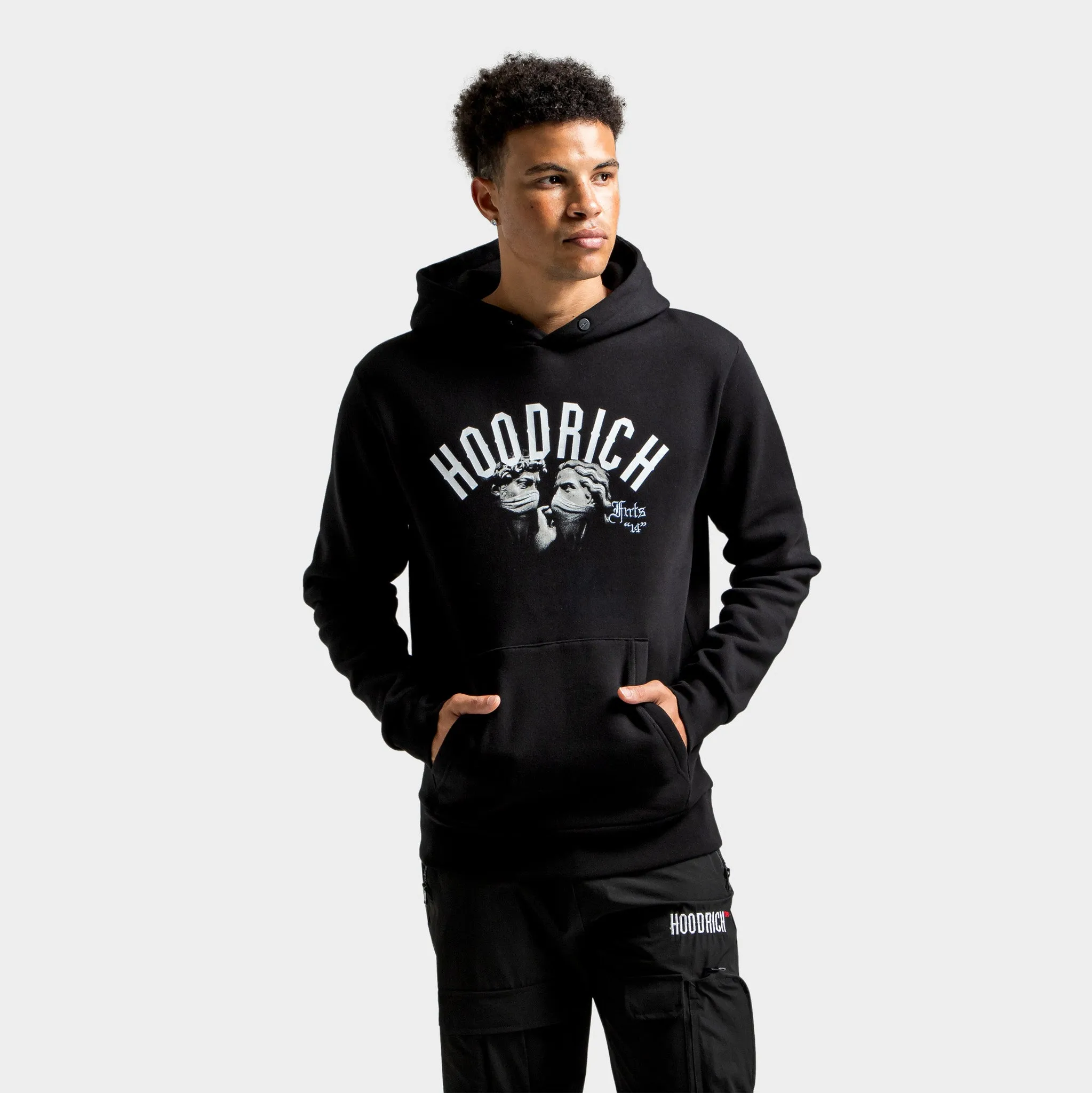 Hoodrich Conquer Hoodie Black / White - Hydrangea sold by JD Sports product image thumbnail 3