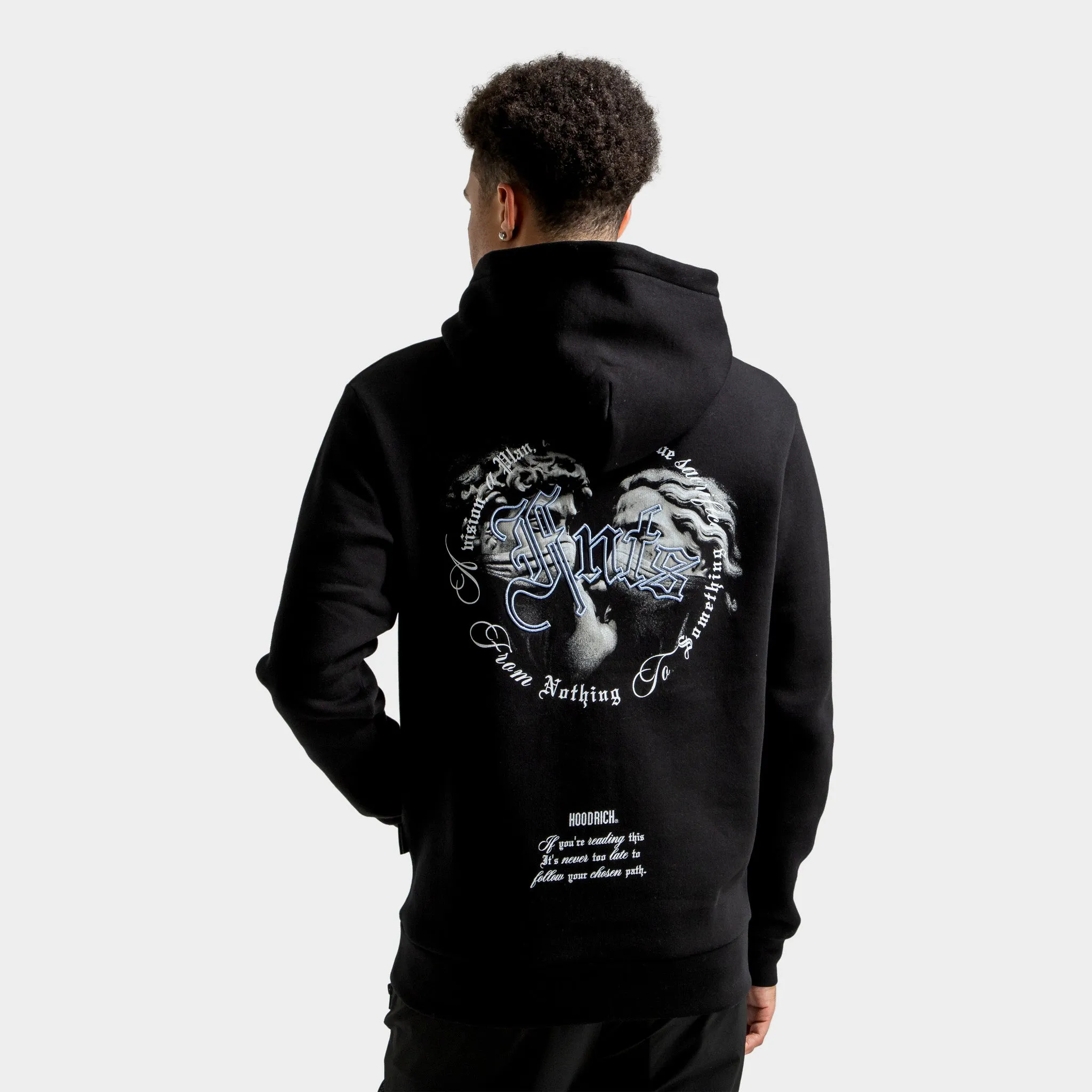 Hoodrich Conquer Hoodie Black / White - Hydrangea sold by JD Sports product image thumbnail 2