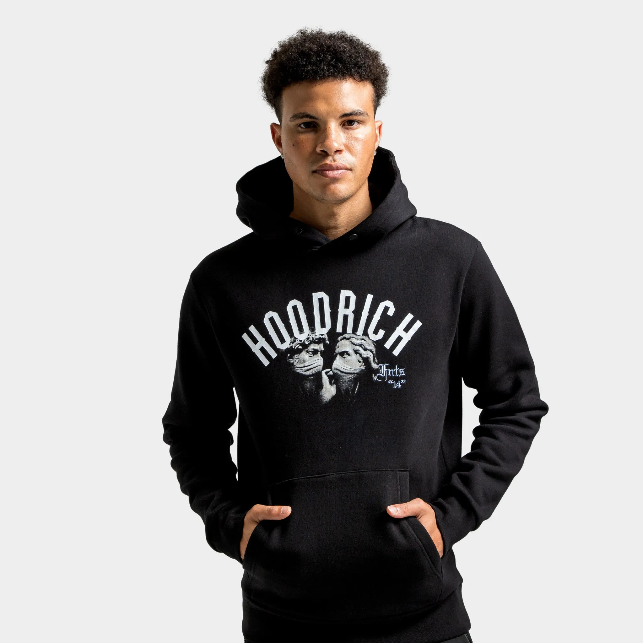 Hoodrich Conquer Hoodie Black / White - Hydrangea sold by JD Sports