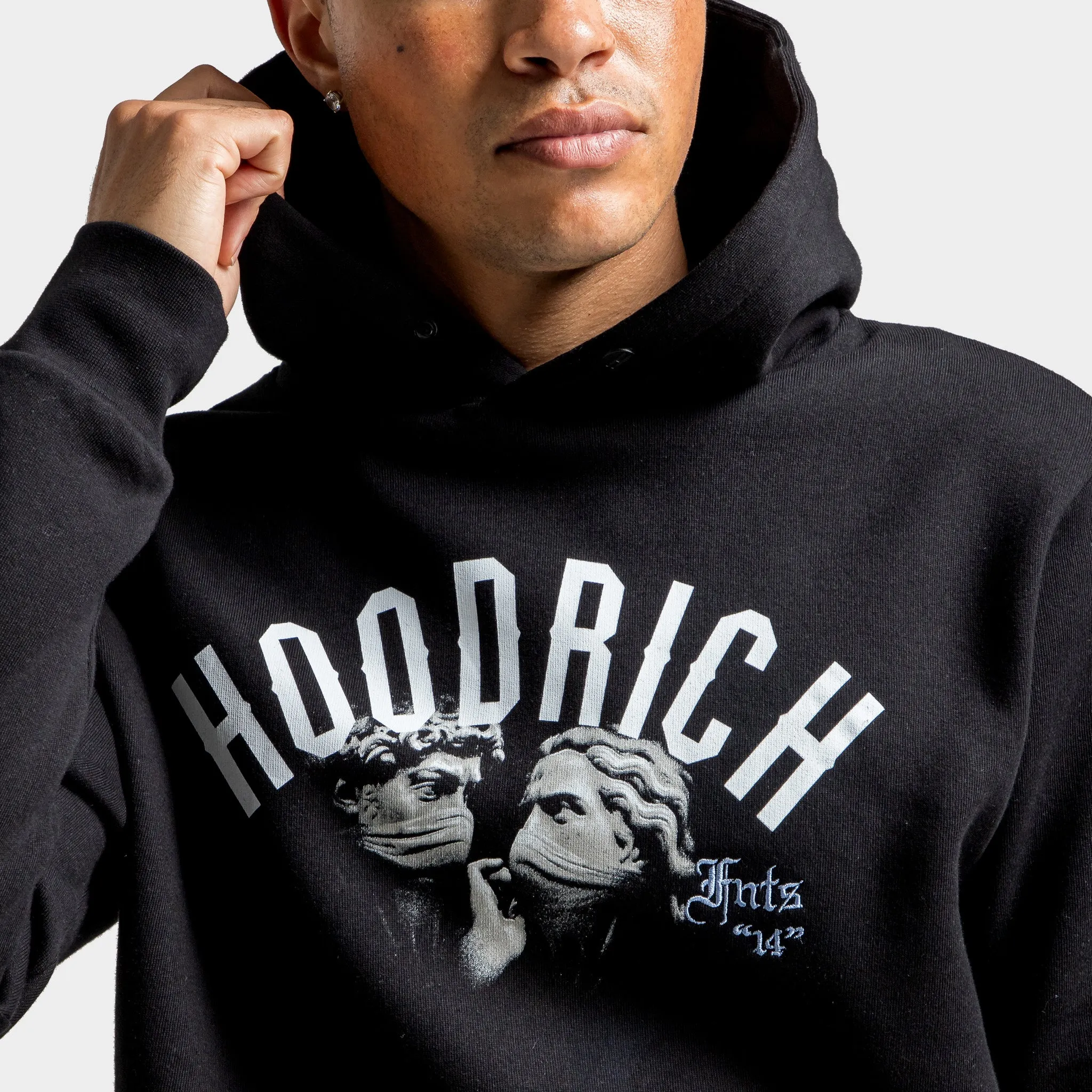 Hoodrich Conquer Hoodie Black / White - Hydrangea sold by JD Sports product image thumbnail 4