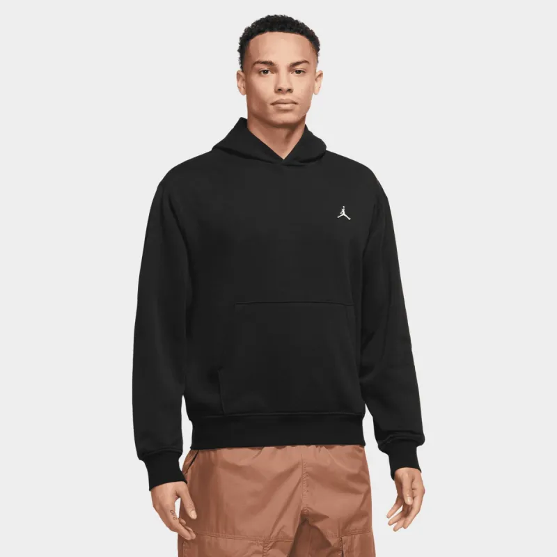 Jordan Essential Fleece Pullover Hoodie Black / White sold by JD Sports